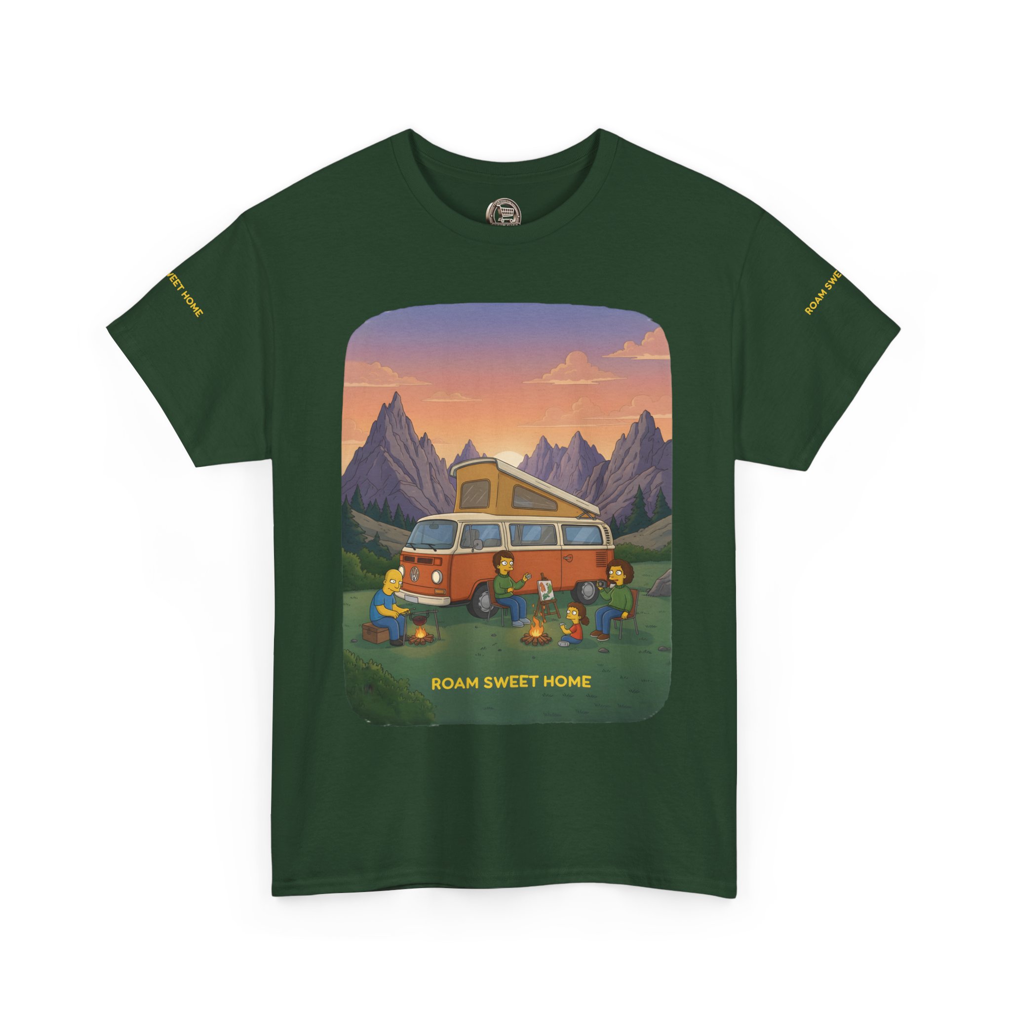 Unisex Heavy Cotton Tee — "Roam Sweet Home" Design Sitcom-Line