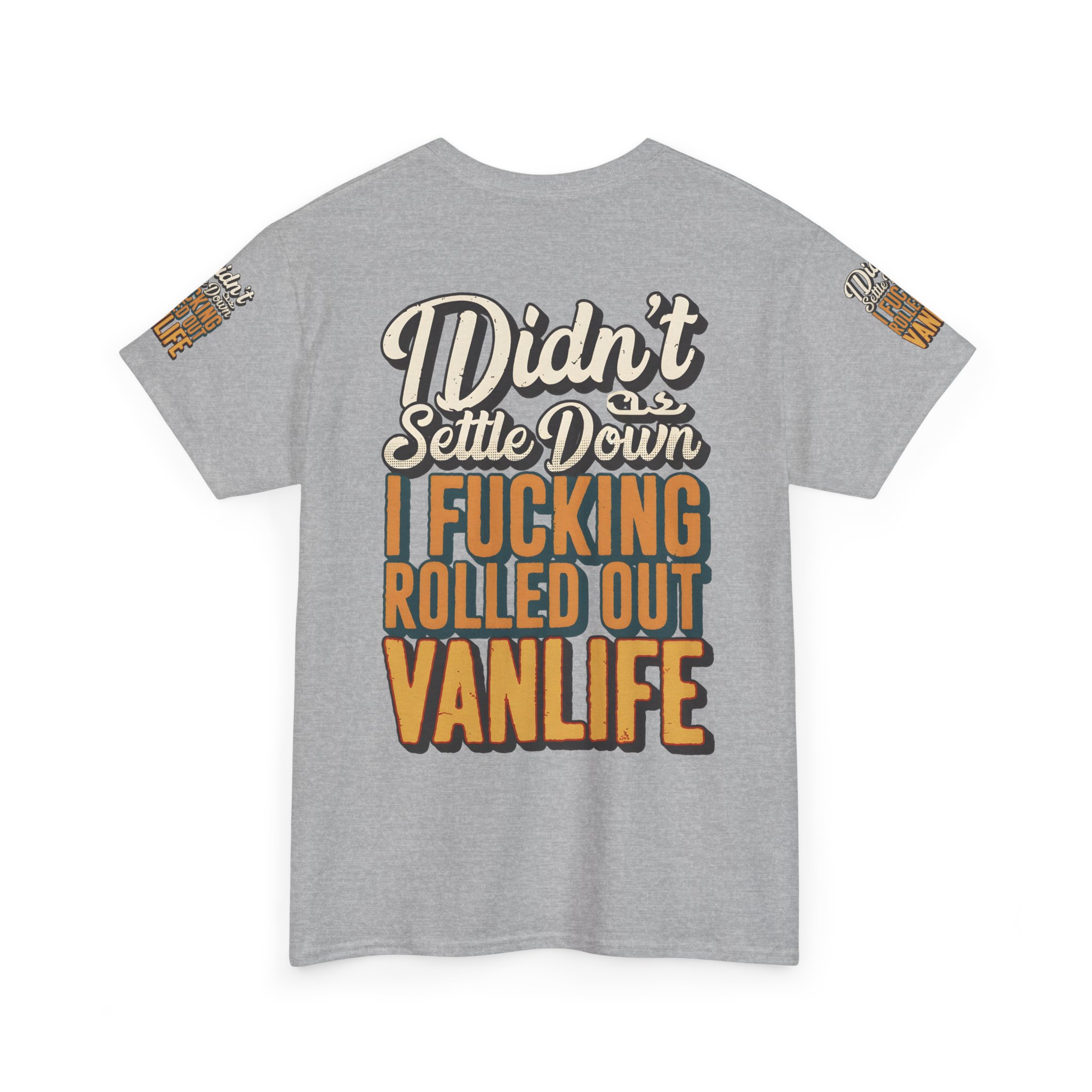 13169610209978452224_2048.jpeg Unisex Heavy Cotton Tee — "Dind´t Settle Down" Design F**K-Line