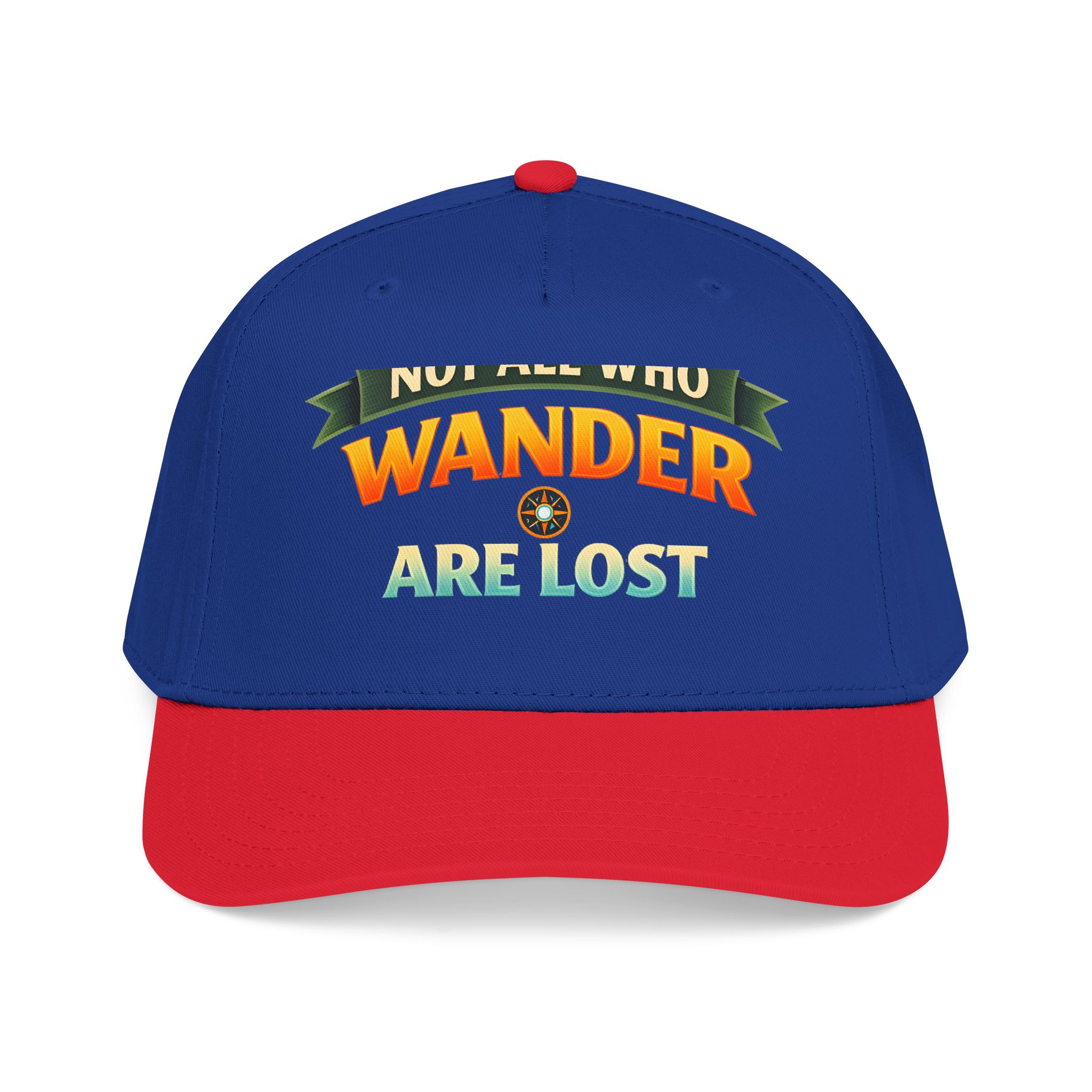 Baseball Cap - "Not All Who Wander Are Lost" Design Scenic-Line