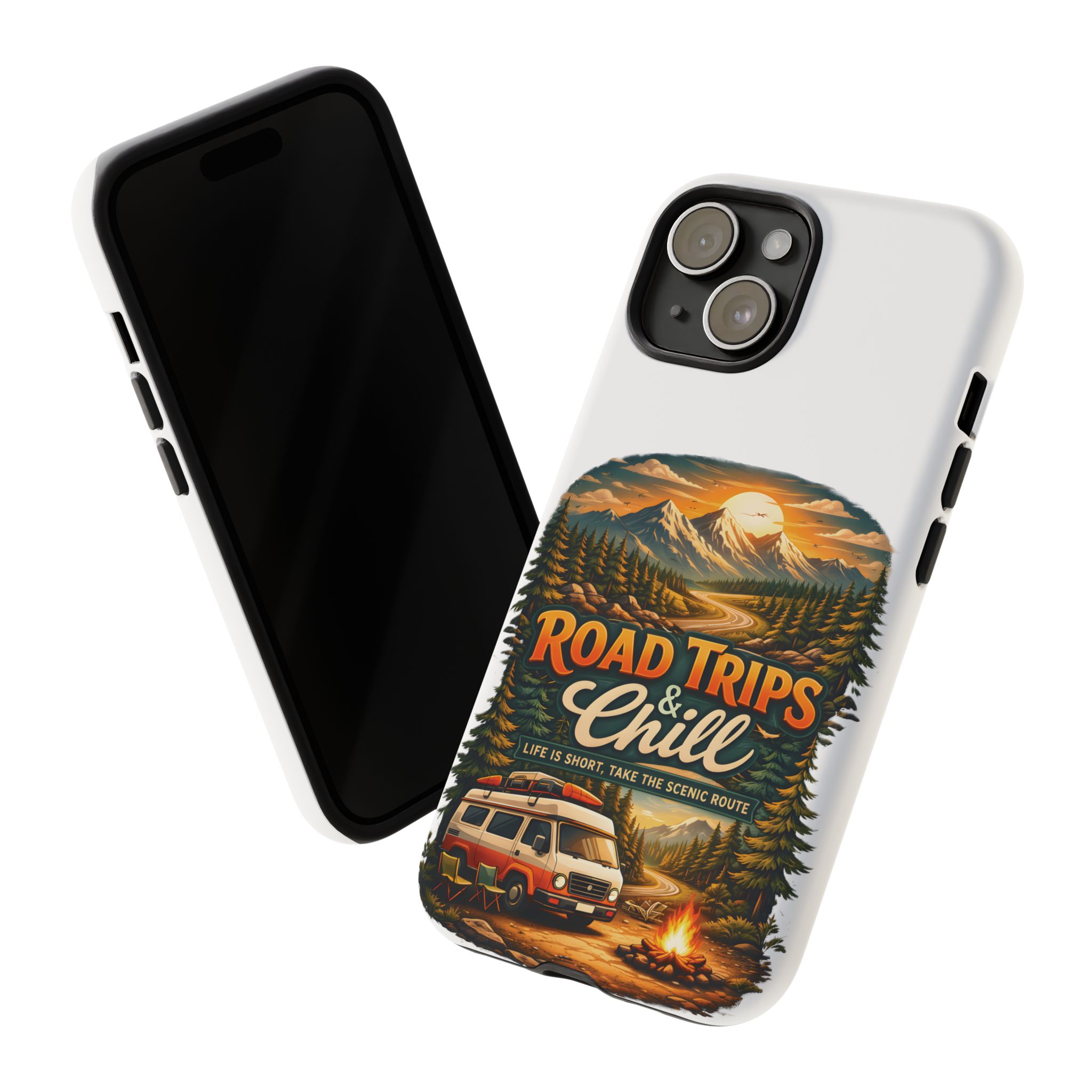 Phone Case — "Road Trips and Chill" (Design Scenic-Line)