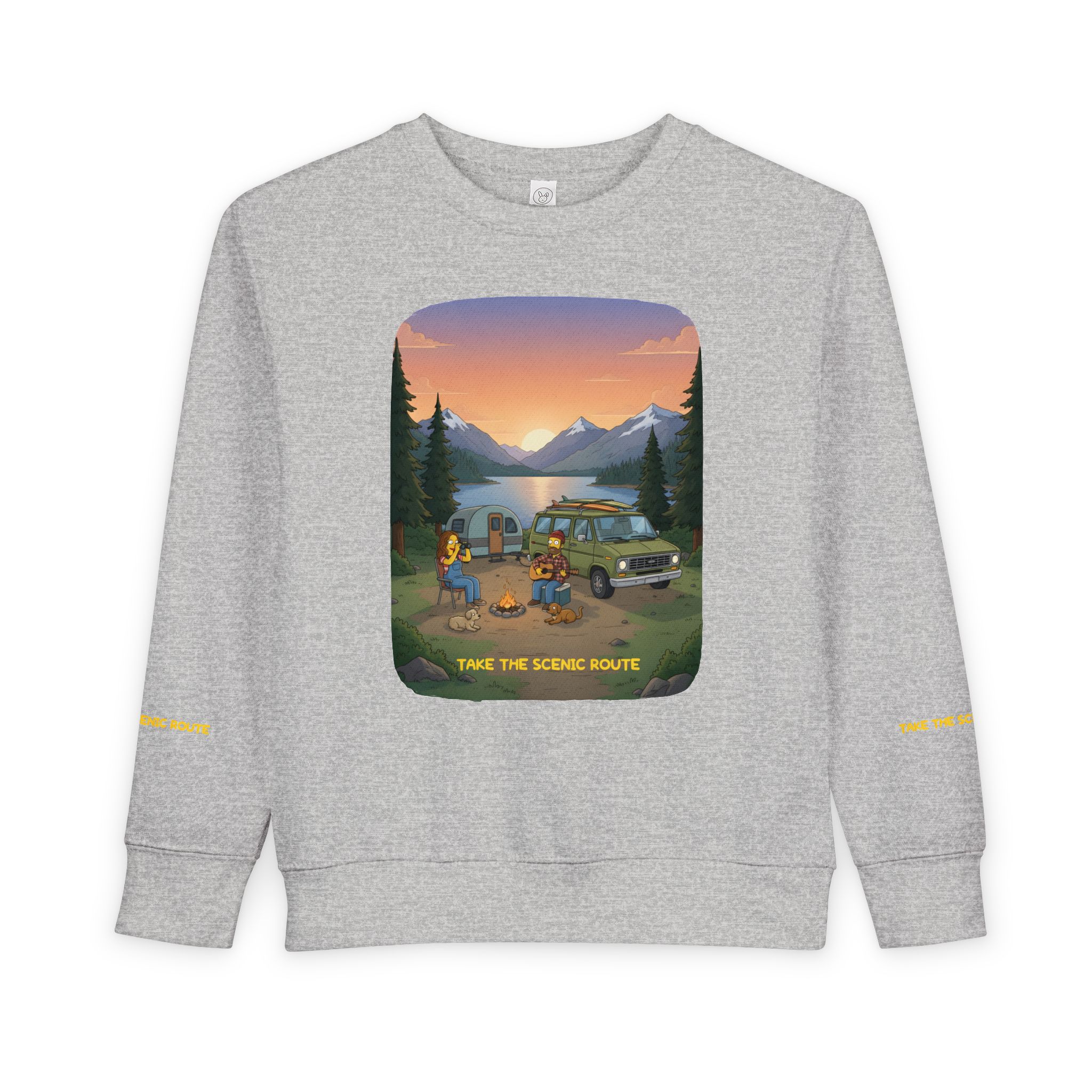 Toddler Sweatshirt - "Take The Scenic Route" (Design Sitcom-Line)