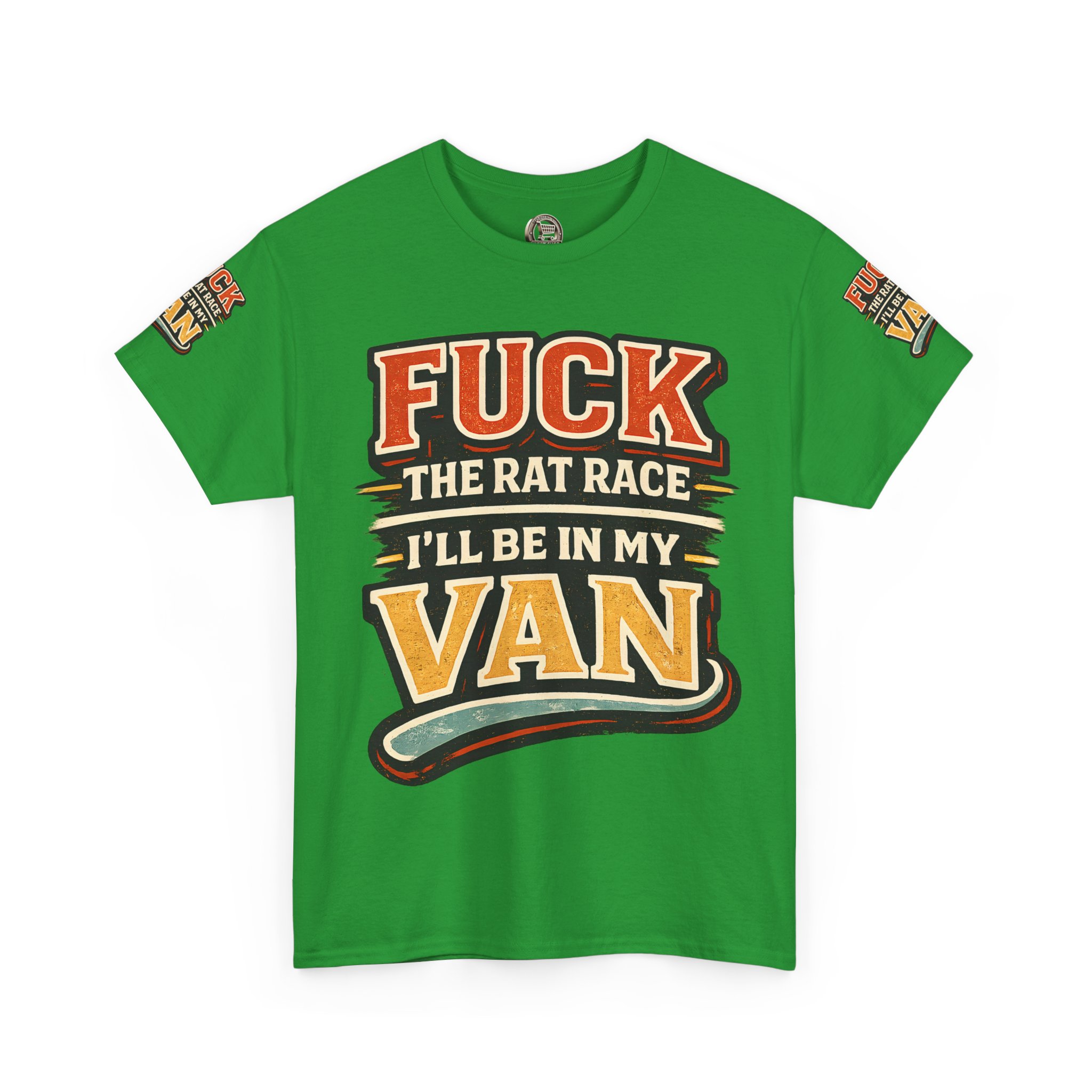13223626016603836743_2048.jpeg Unisex Heavy Cotton Tee — "Fuck The Rat Race" Design F**K-Line