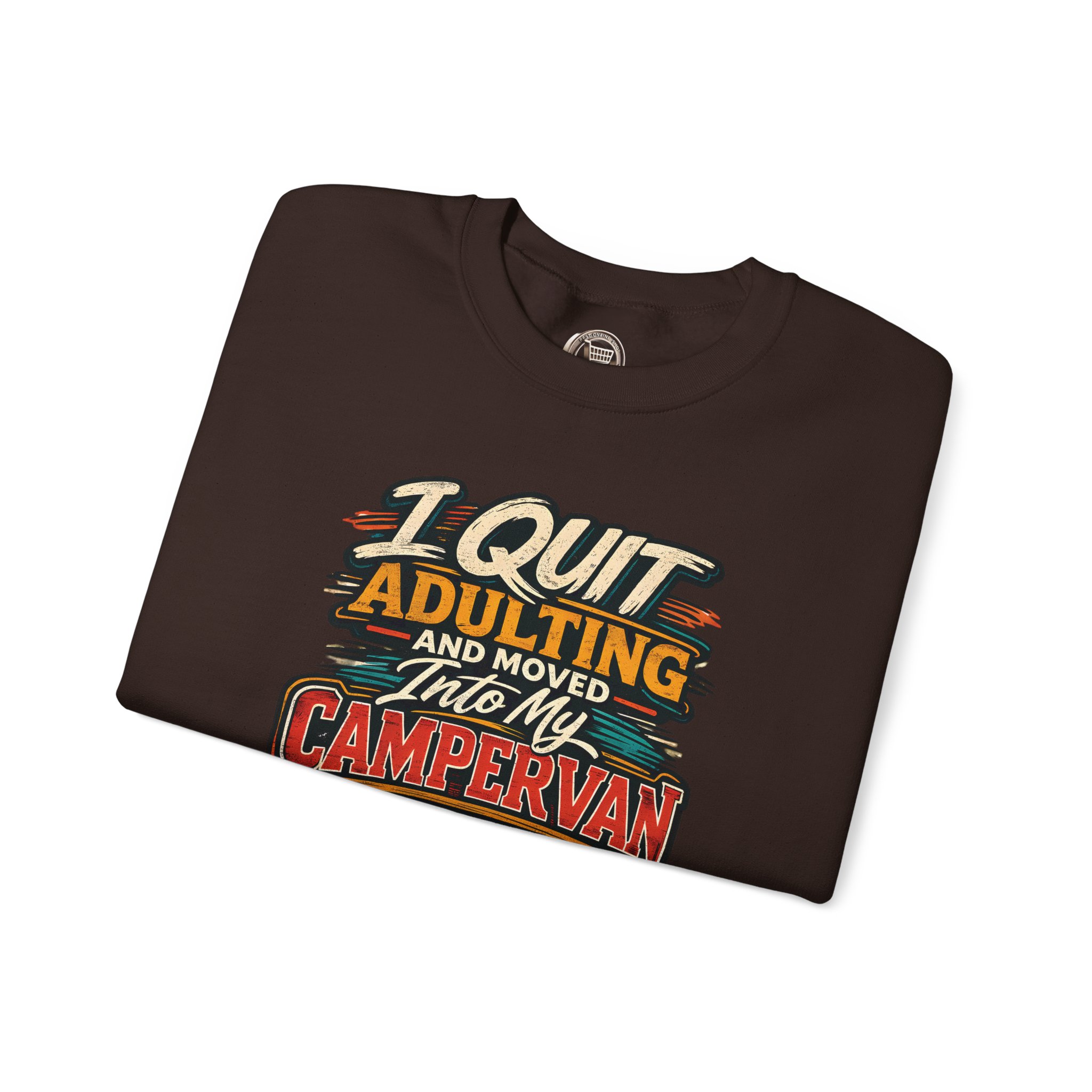 13226571871762304806_2048.jpeg Unisex Heavy Blend™ Crewneck Sweatshirt — "I Quit Adulting" Design F**K-Line
