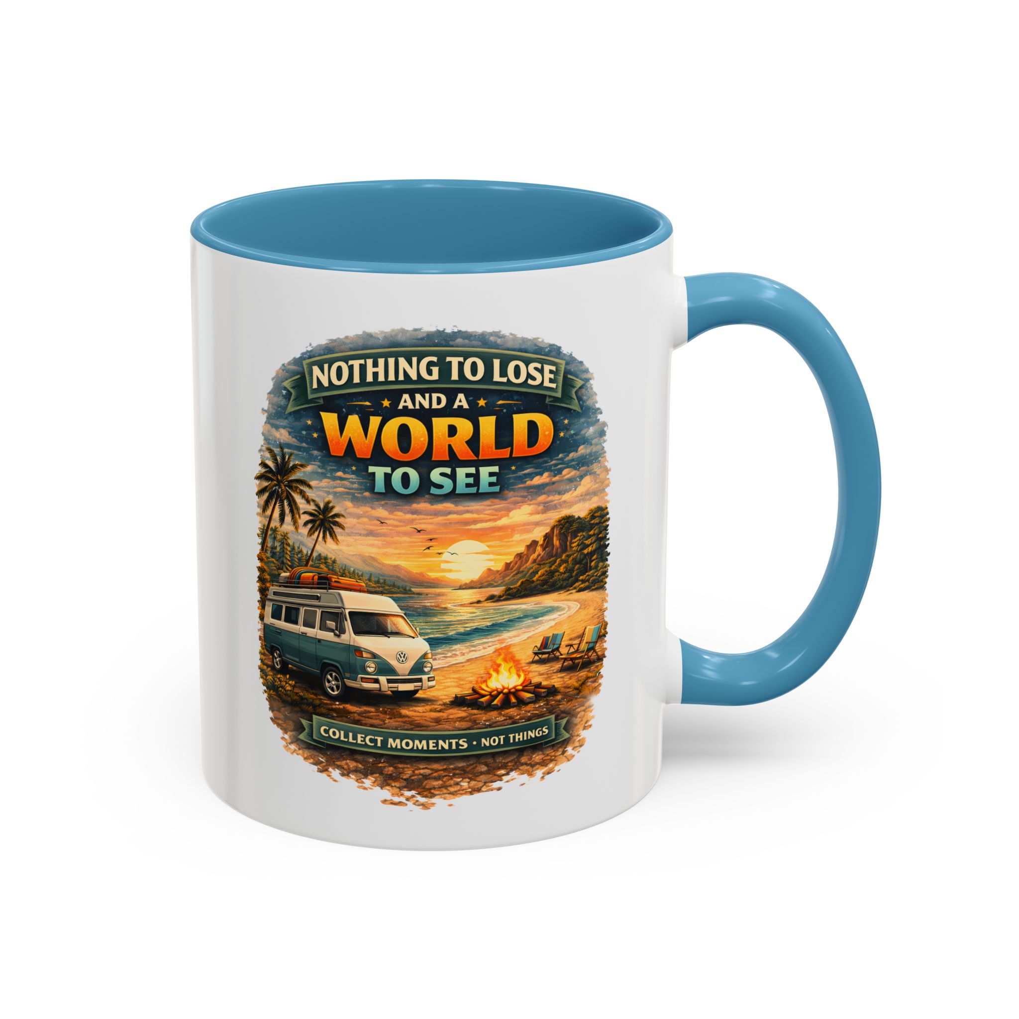 Accent Coffee Mug (11, 15oz) — "Nothing To Lose" Design Scenic-Line
