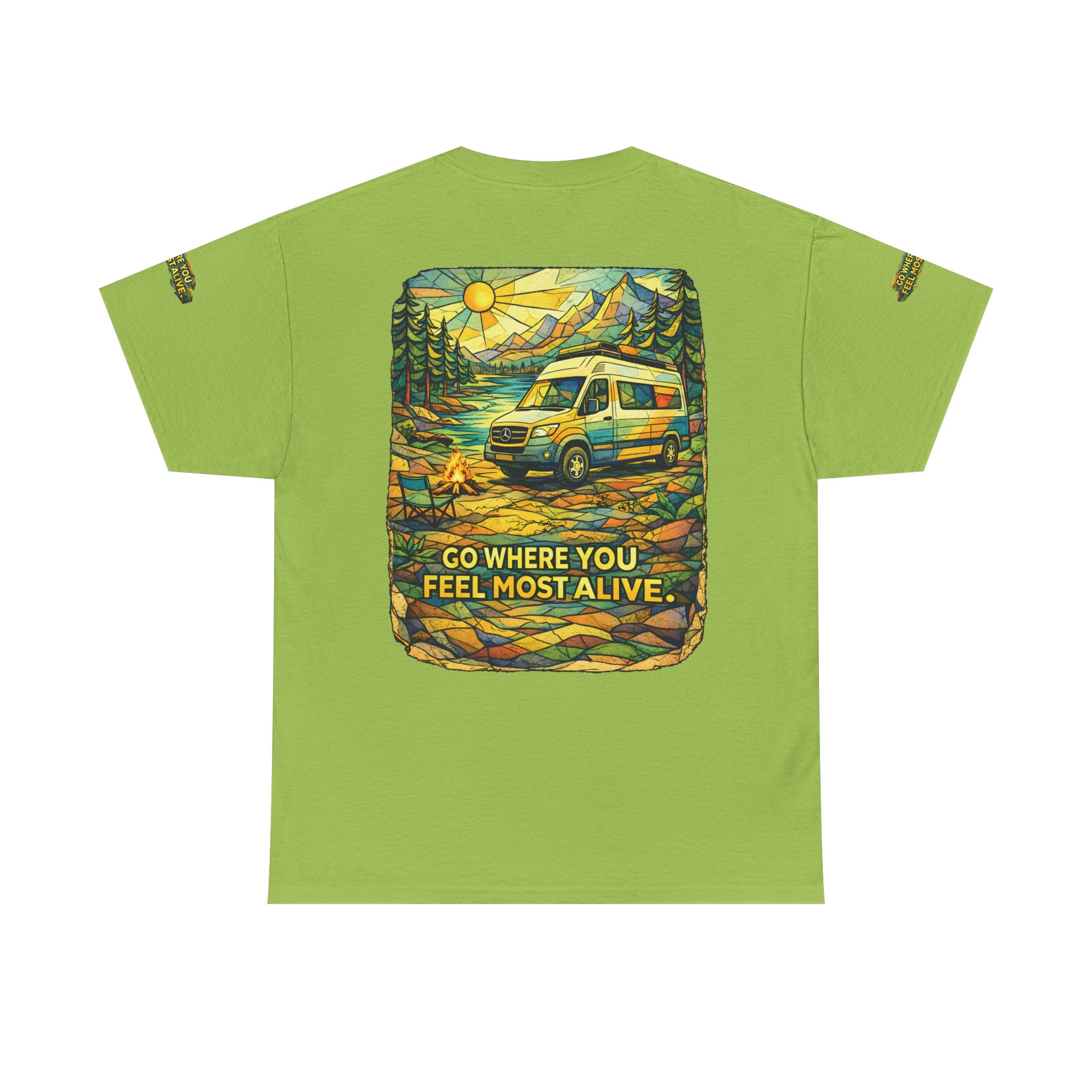 13236062934943601078_2048.jpeg Unisex Heavy Cotton Tee — "Go Where You Feel Most Alive" Design Cubic-Line