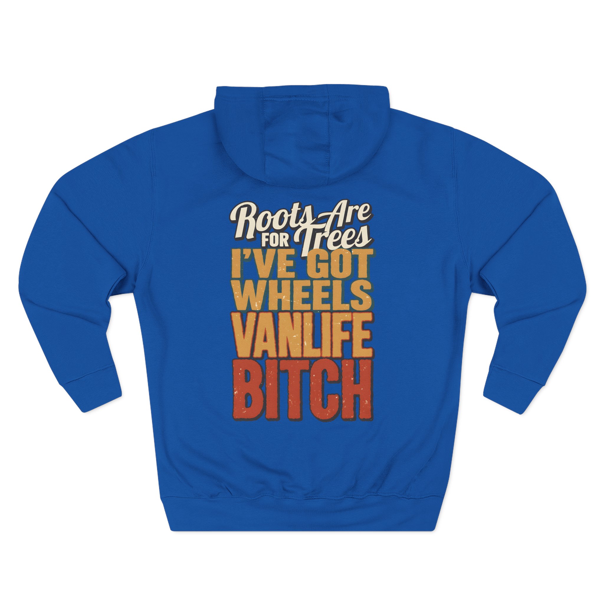 Three-Panel Fleece Hoodie - "Roots Are For Trees" Design F**K-Line