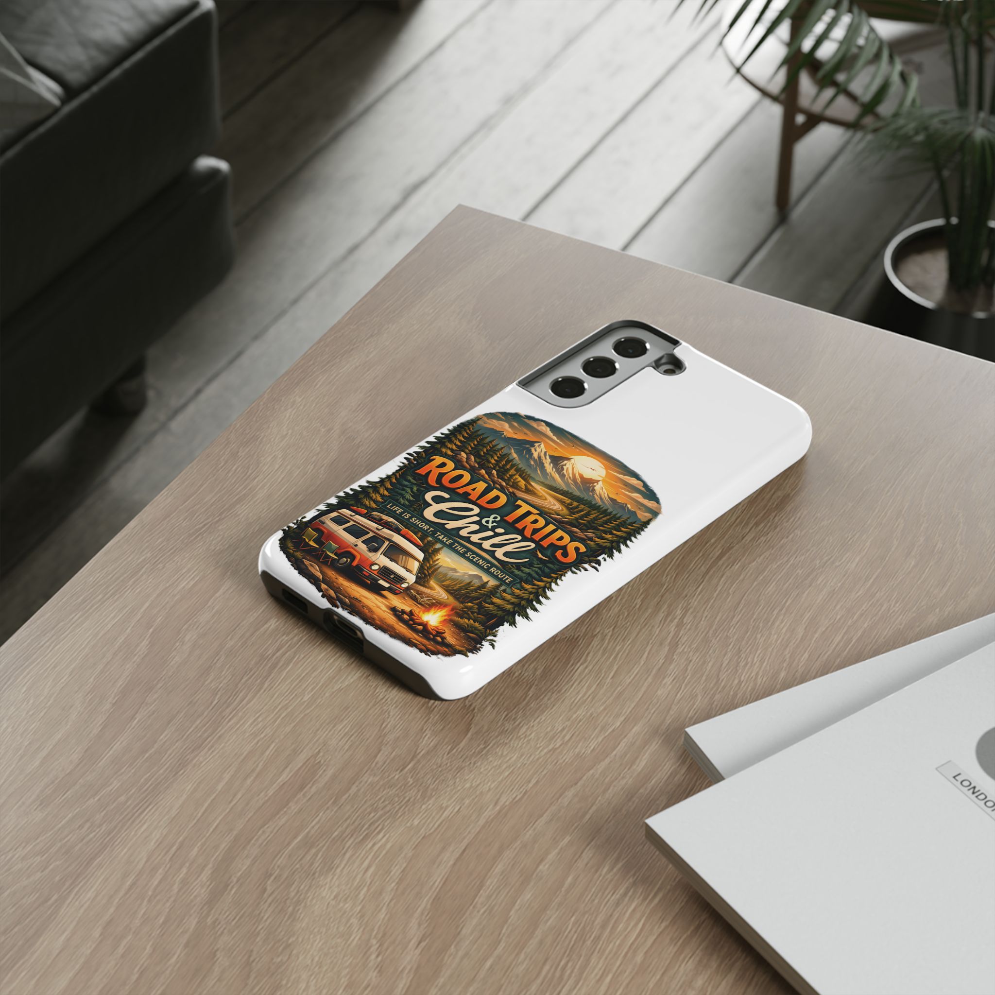 Phone Case — "Road Trips and Chill" (Design Scenic-Line)