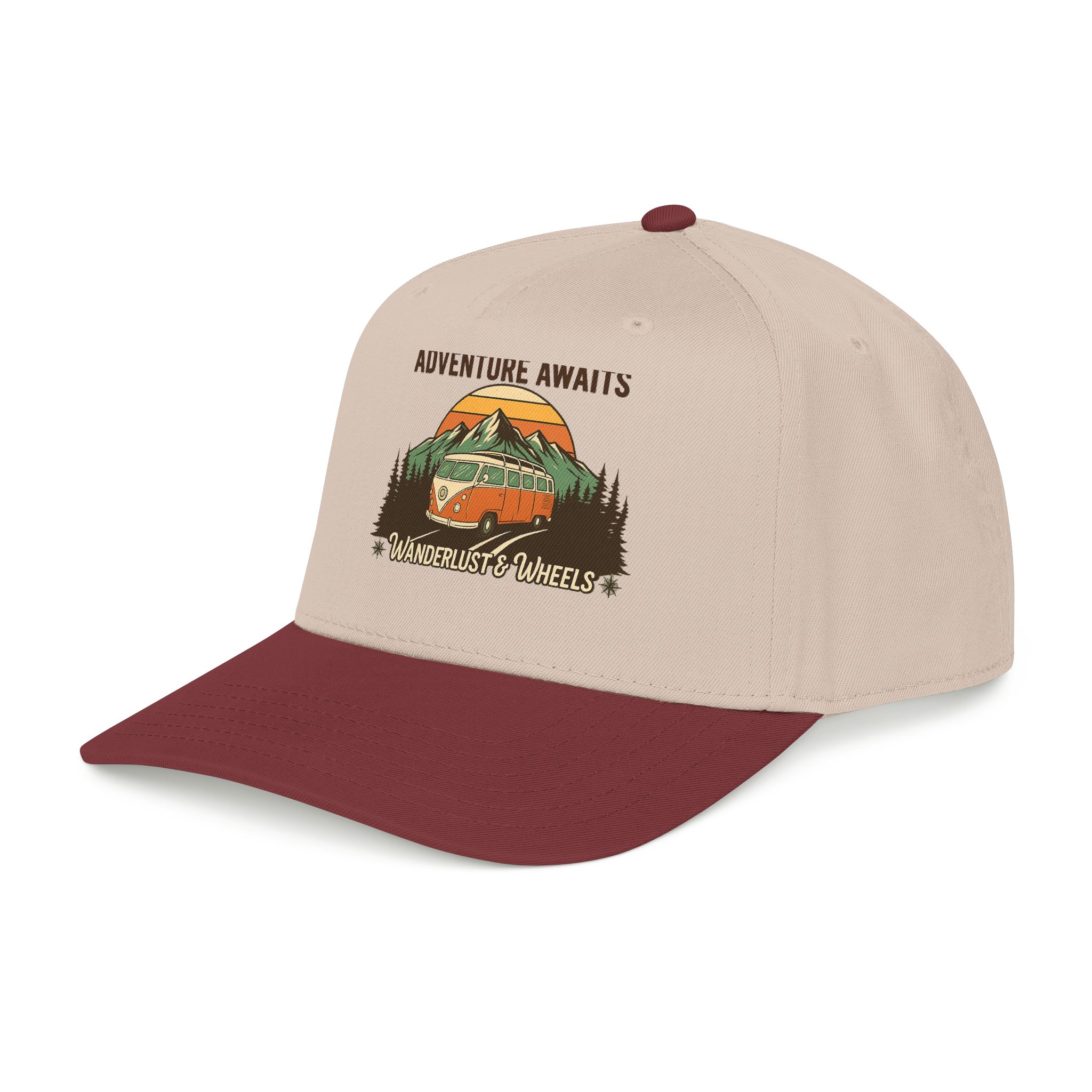 Baseball Cap - "Home Is Where You Adventure Awaits" Mid Profile Baseball Cap