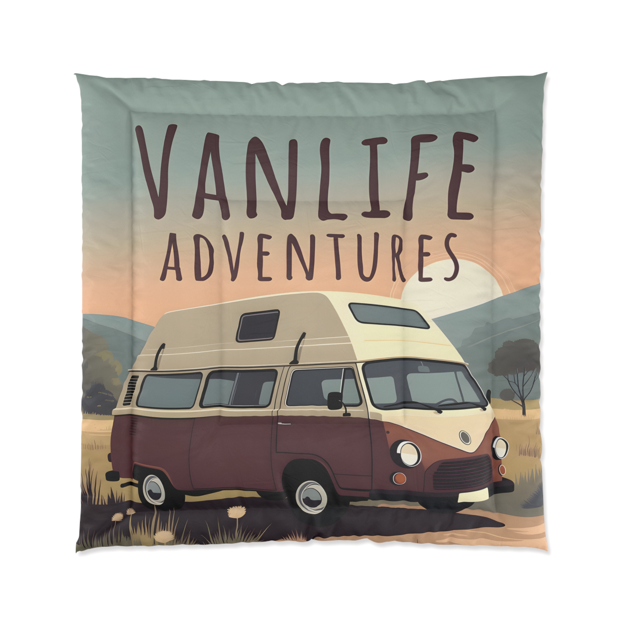 1327292643873441086_2048.jpeg Comforter — "Vanlife Adventures" Retro Camper Van Bedding