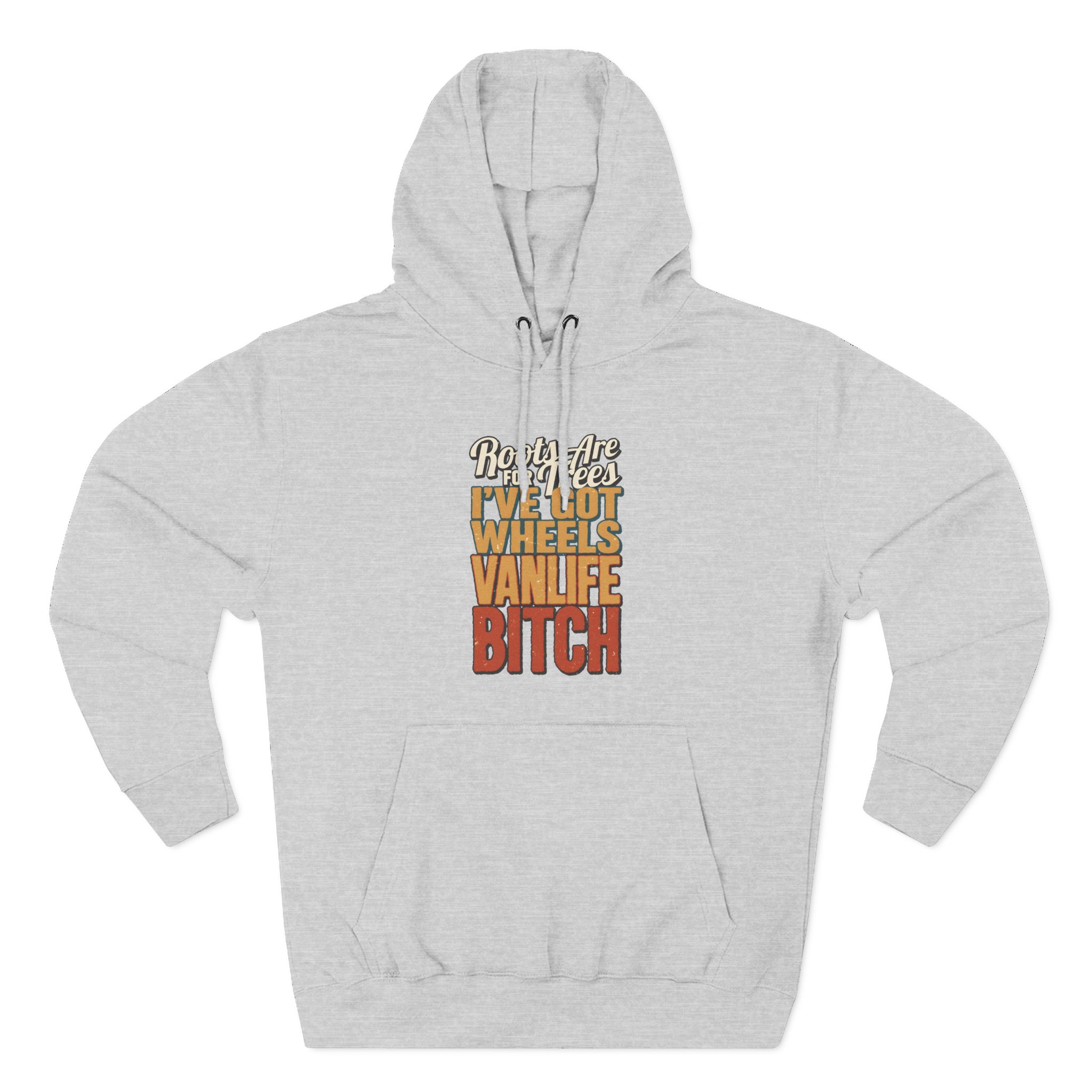 Three-Panel Fleece Hoodie - "Roots Are For Trees" Design F**K-Line