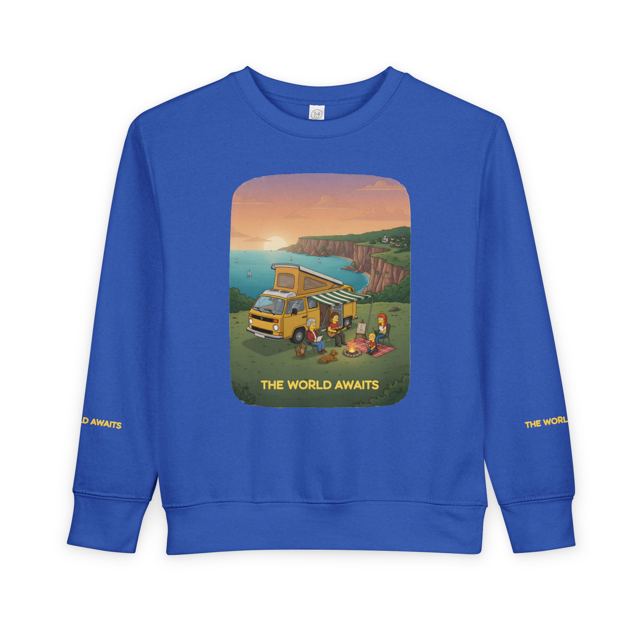 Toddler Sweatshirt - "The World Awaits" (Design Sitcom-Line)