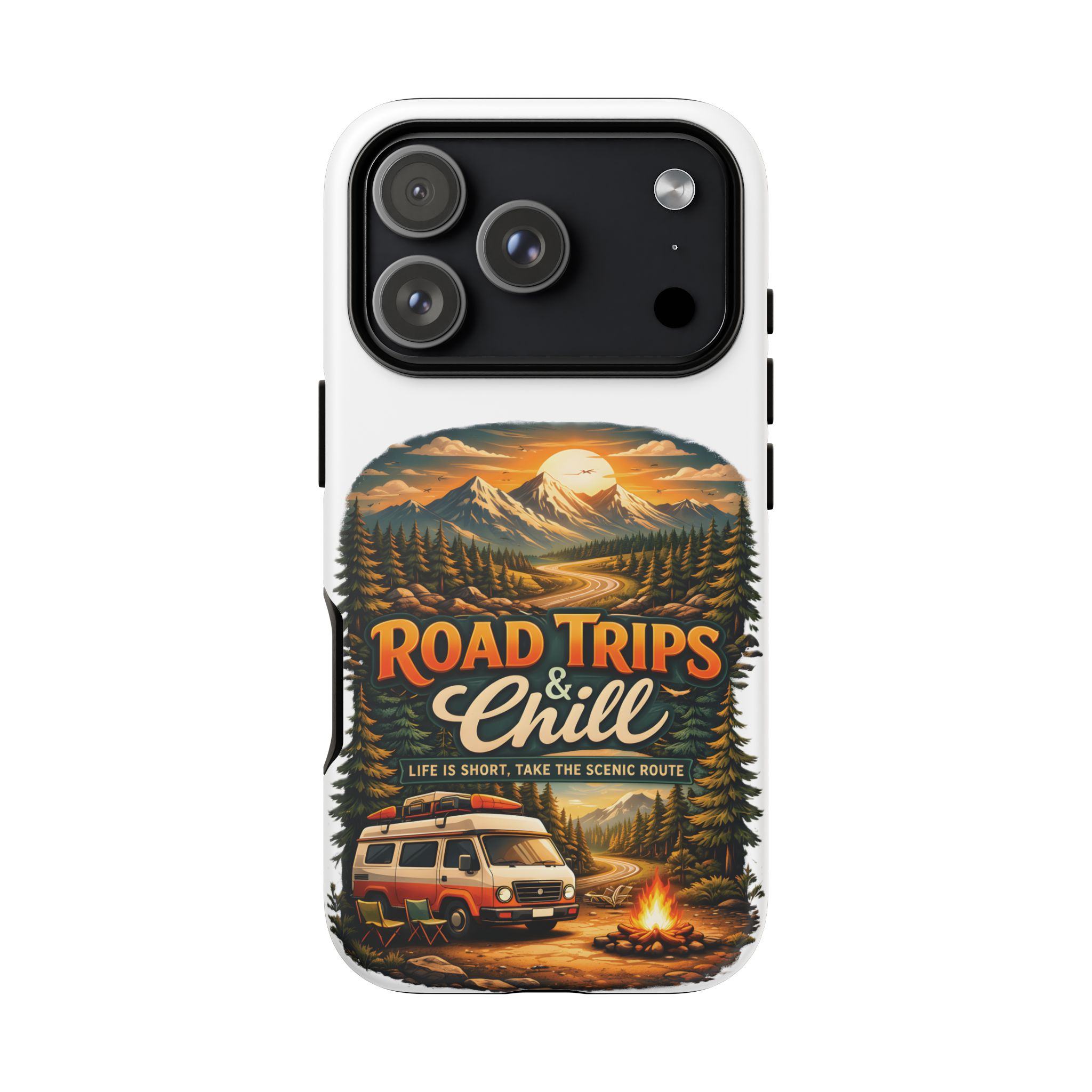Phone Case — "Road Trips and Chill" (Design Scenic-Line)