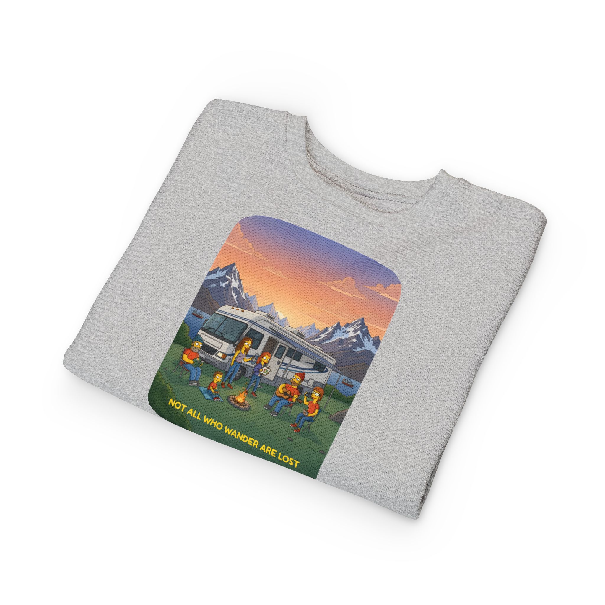 Toddler Sweatshirt - "Not All Who Wander Are Lost" (Design Sitcom-Line)