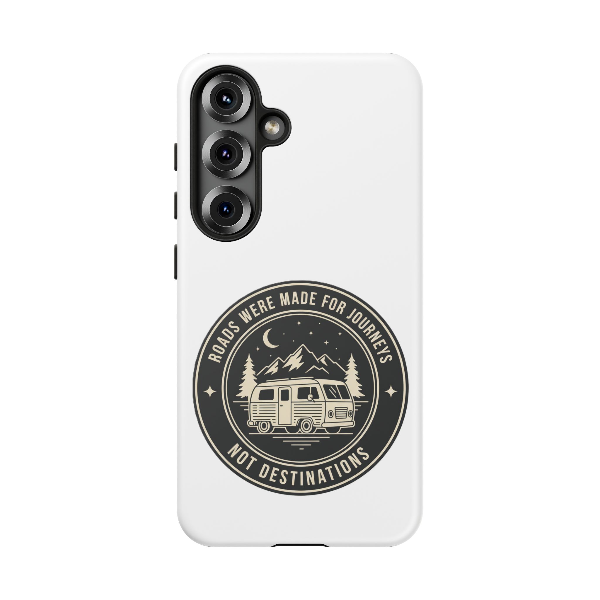 Phone Case — "ROAD WHERE MADE FOR JOURNEYS-NOT DESTINATIONS" Camper Van Design