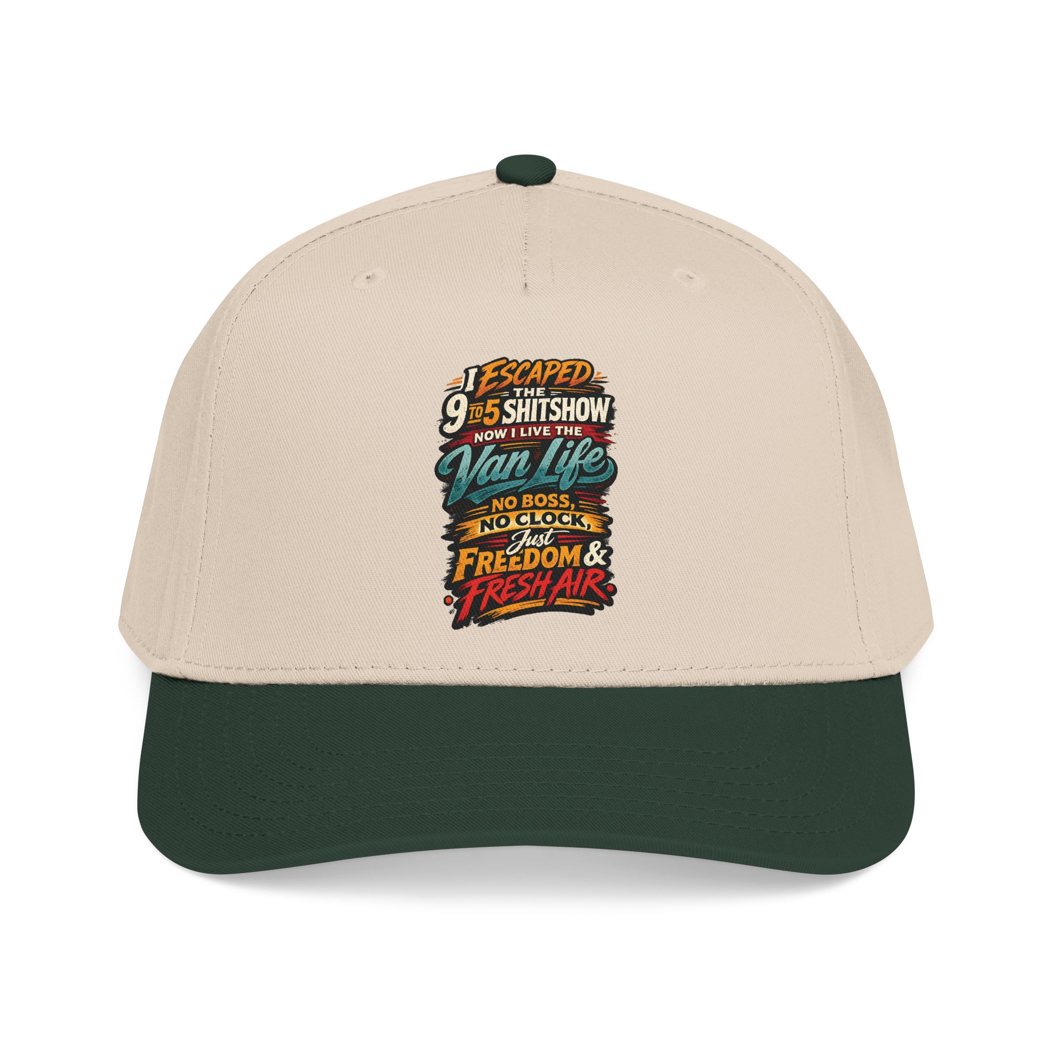 Baseball Cap - "I Escaped The 9 To 5" Design F**K-Line