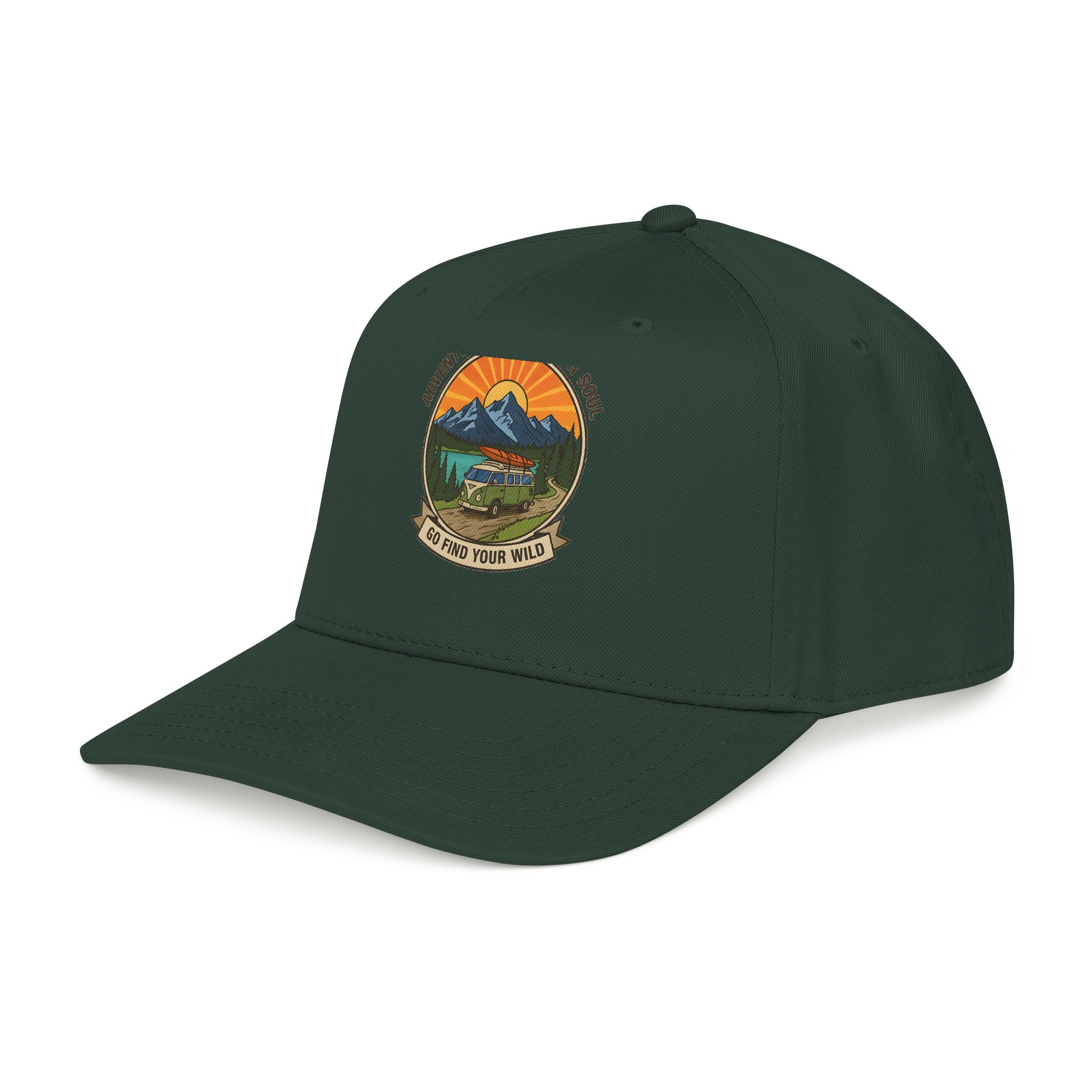 Baseball Cap — "Go Find Your Wild" Outdoor Patch