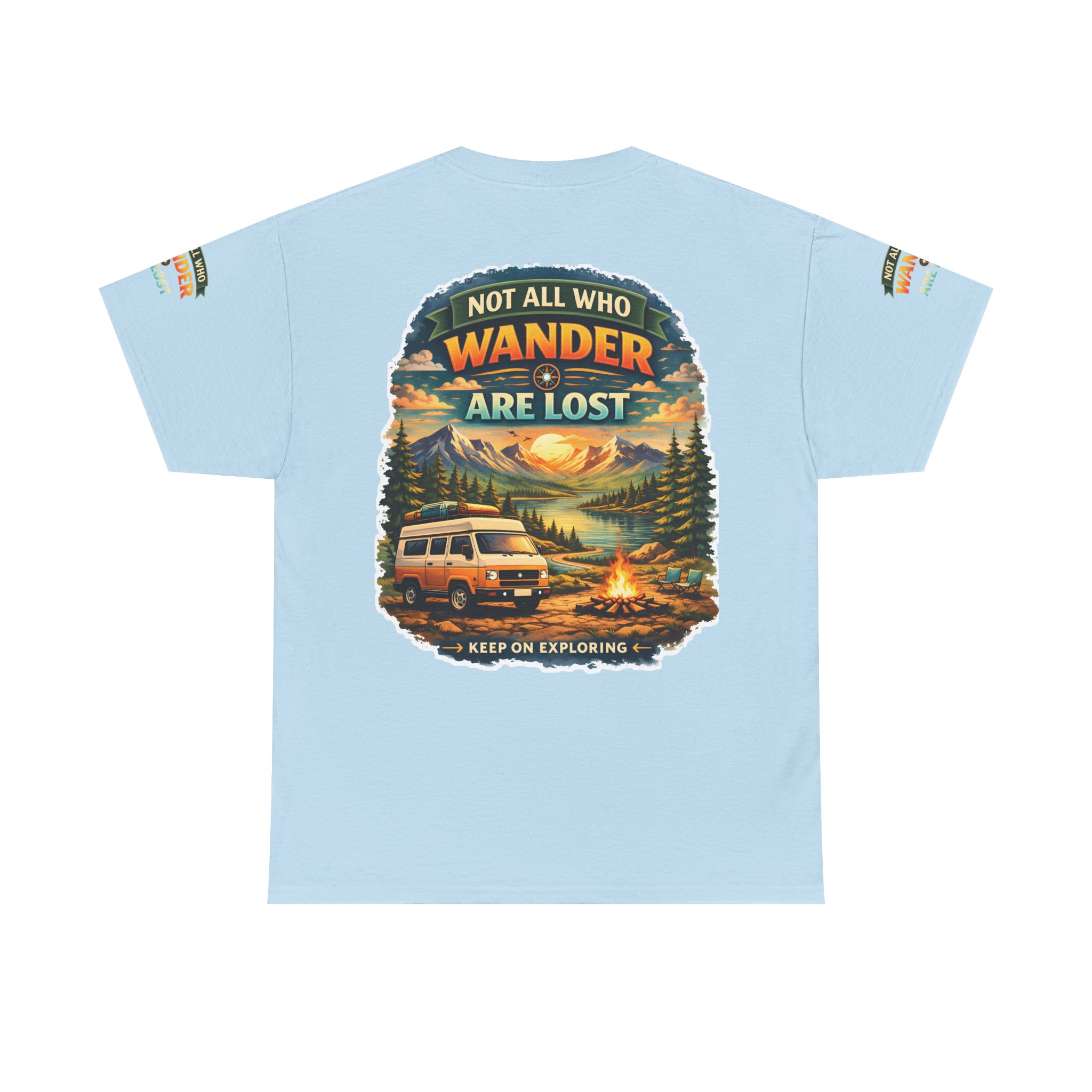 13359179918860522638_2048.jpeg Unisex Heavy Cotton Tee — "Not All Who Wander Are Lost" Design Scenic-Line