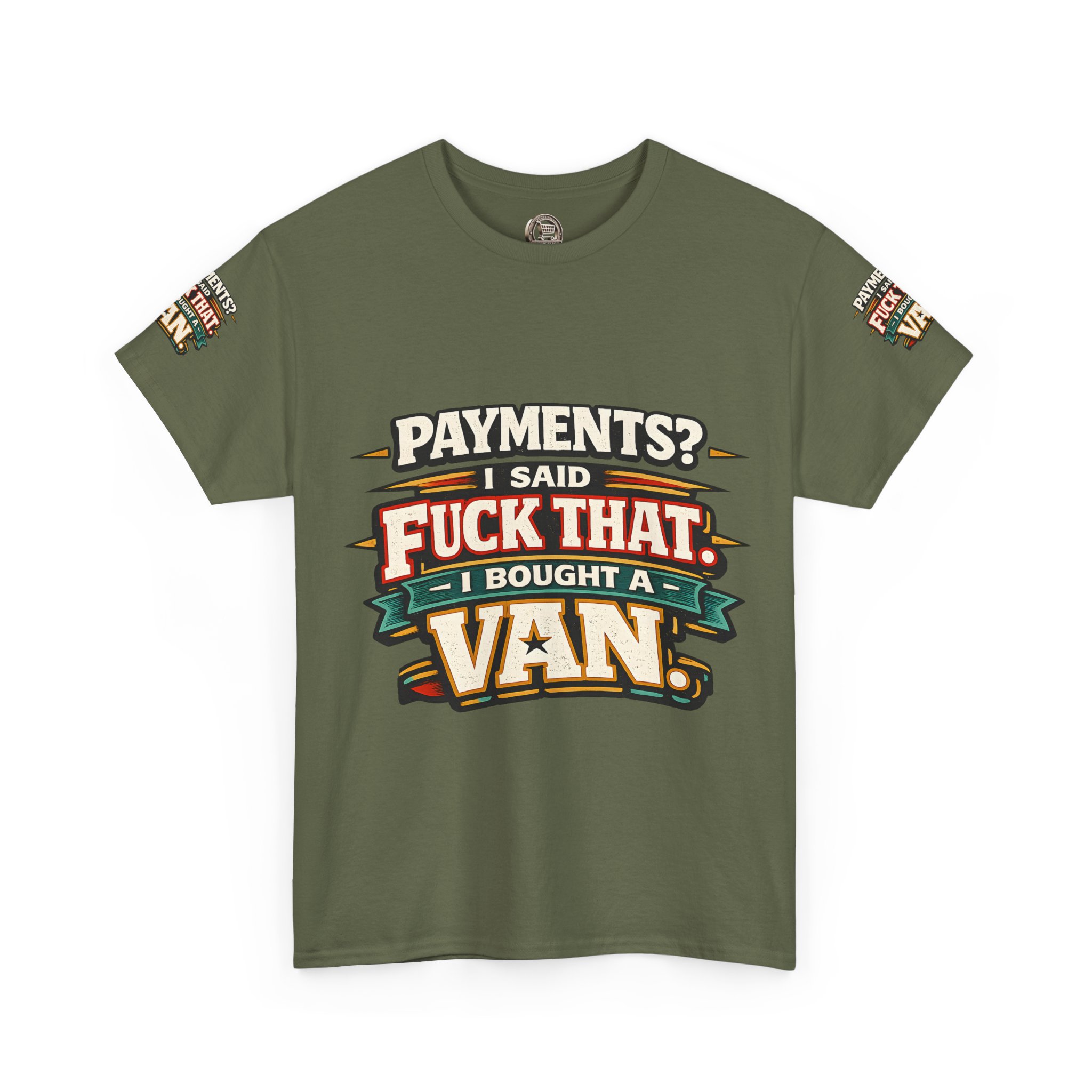 Unisex Heavy Cotton Tee — "Payments?I Said" Design F**K-Line