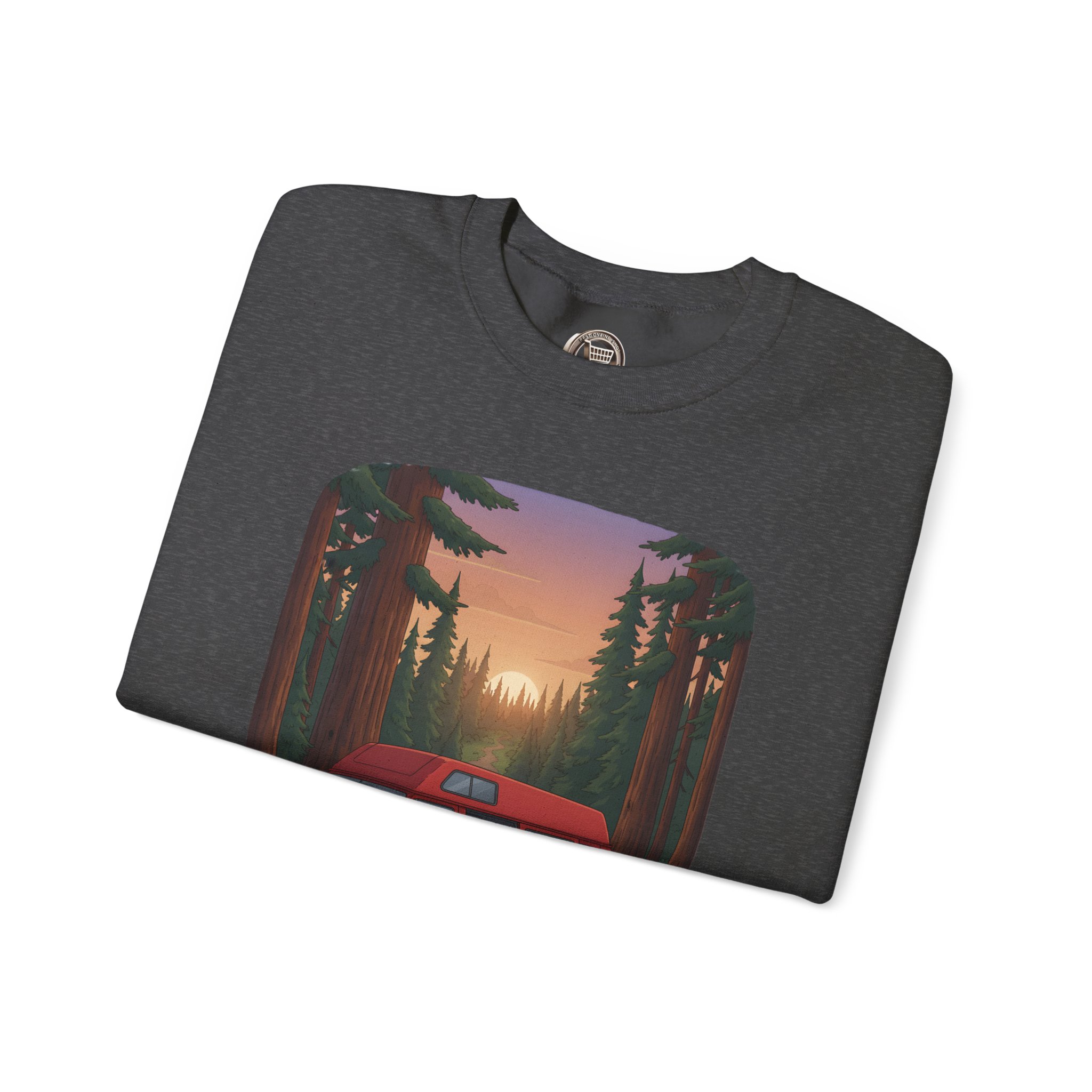 13378721462074030334_2048.jpeg Unisex Heavy Blend™ Crewneck Sweatshirt — "Forest Air Free Spirit Full Tank" Design Sitcom-Line