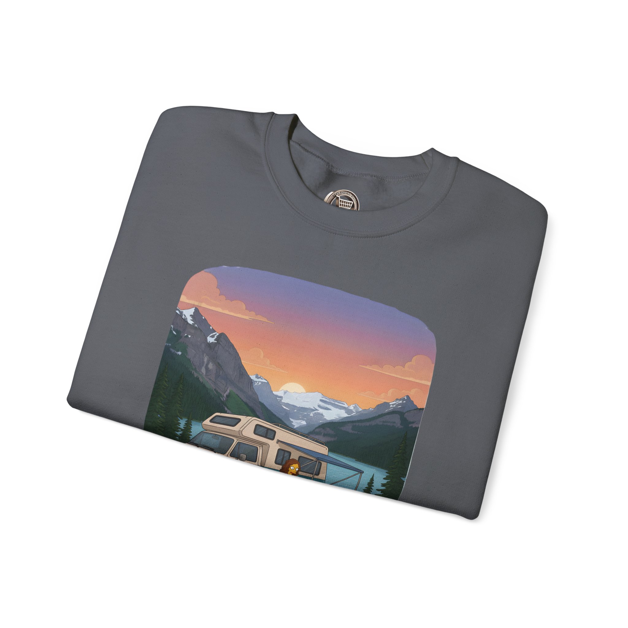 Unisex Heavy Blend™ Crewneck Sweatshirt — "Hit The Road-Find Your Soul" Design Sitcom-Line