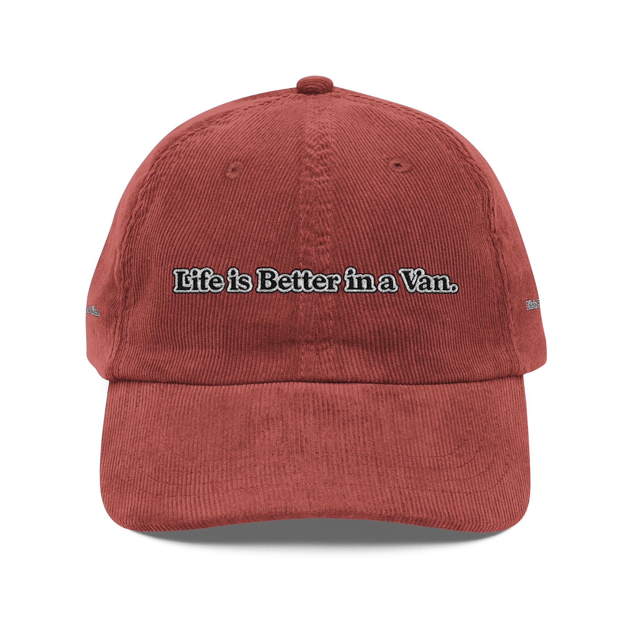 13395707670623426395_2048-1.jpeg Vintage Corduroy Cap (Embroidery) — "Life Is Better In A Van" Embroidered Hat