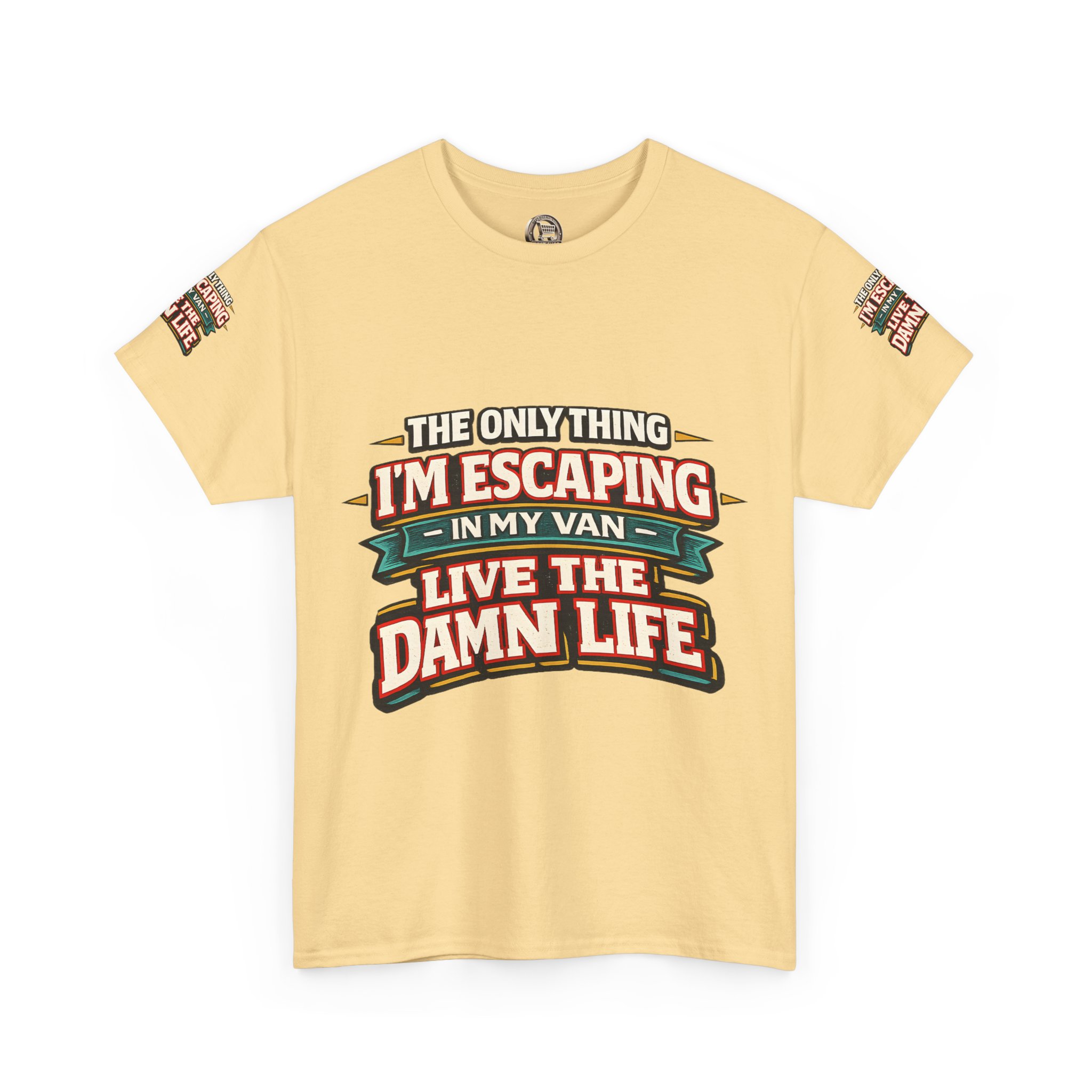 Unisex Heavy Cotton Tee — "The Only Thing I´m Escaping" Design F**K-Line