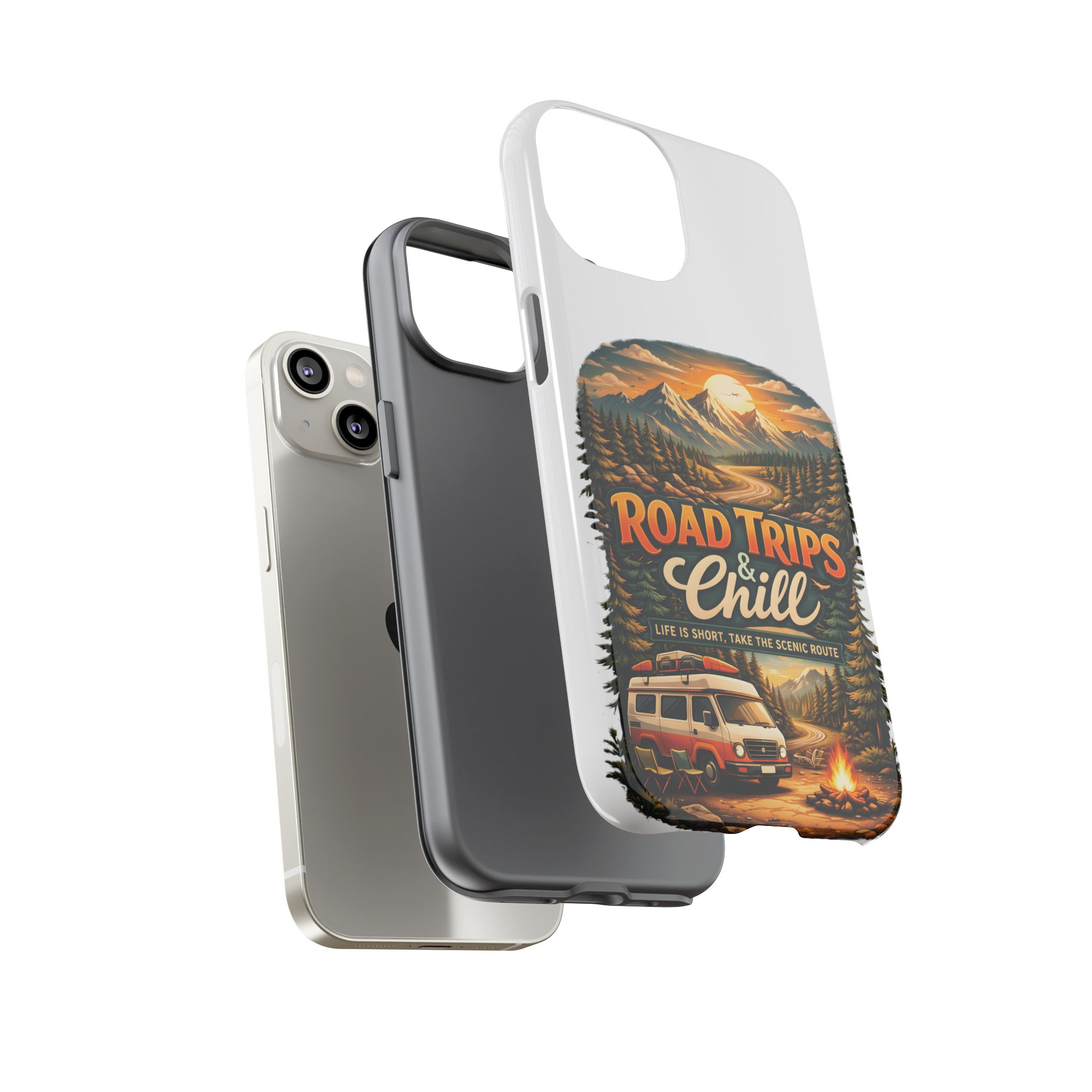 Phone Case — "Road Trips and Chill" (Design Scenic-Line)