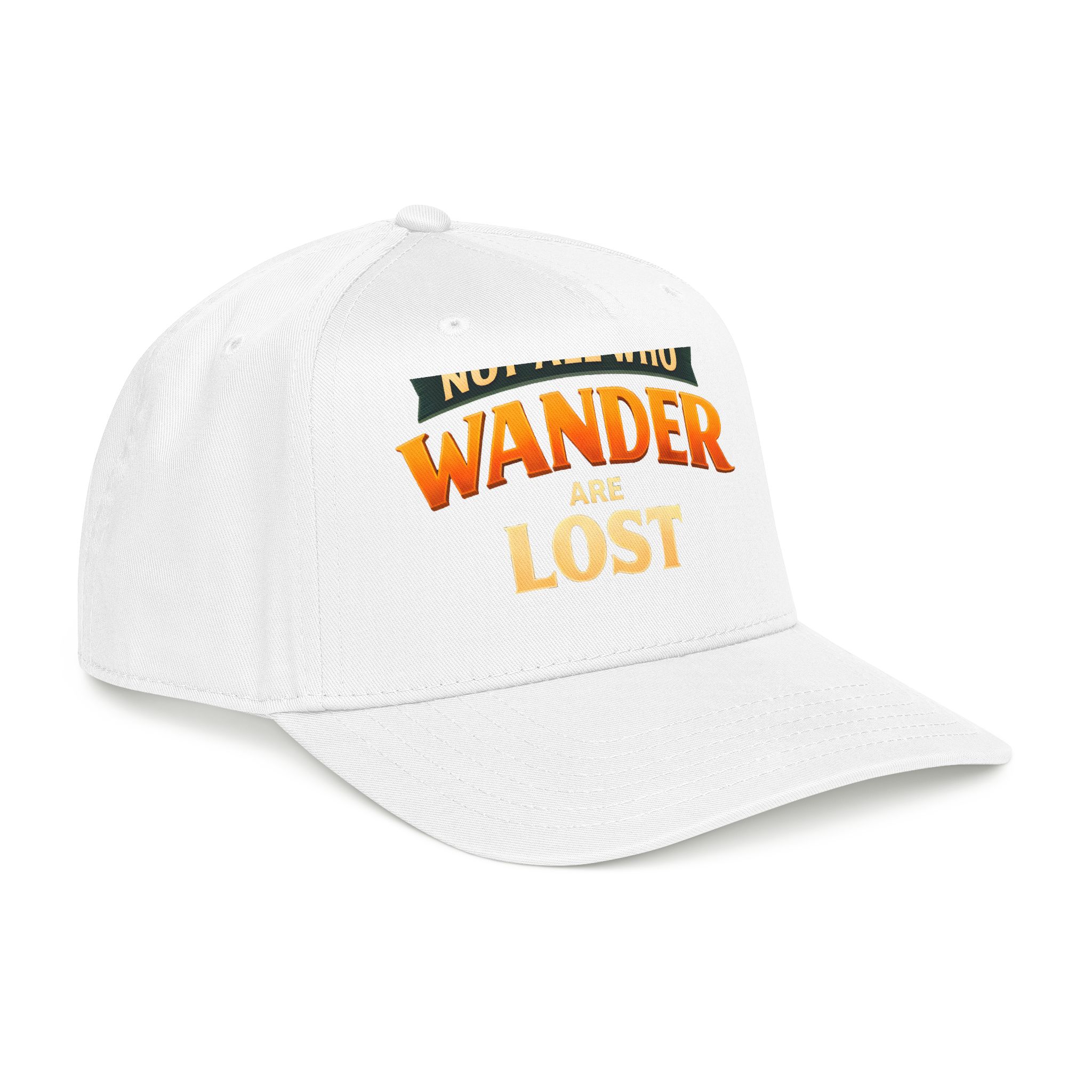 Baseball Cap - "Not All Who Wander Are Lost" Design Scenic-Line