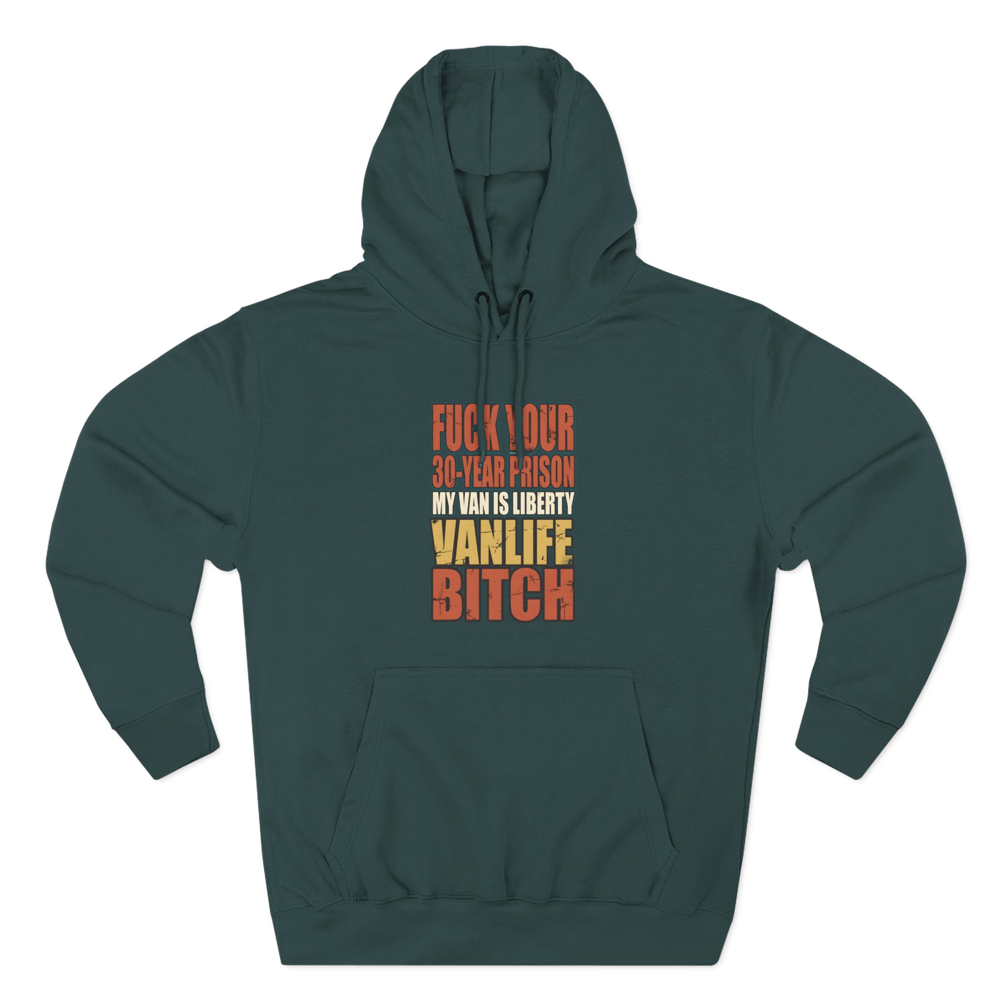 Three-Panel Fleece Hoodie - "Fuck Your 30 Year" Design F**K-Line
