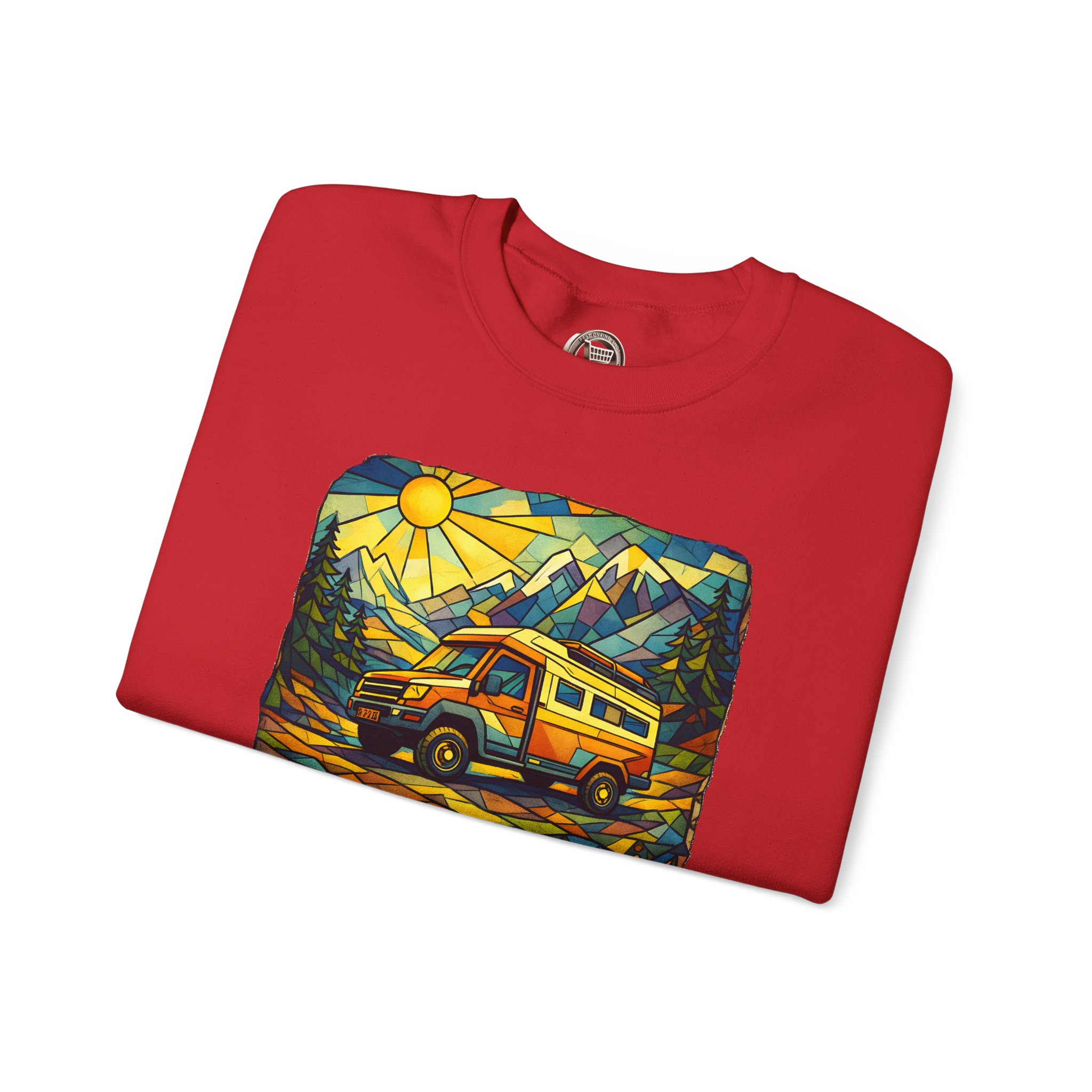 13428730718866463378_2048.jpeg Unisex Heavy Blend™ Crewneck Sweatshirt — "Live Every Day InFull Color" Design Cubic-Line