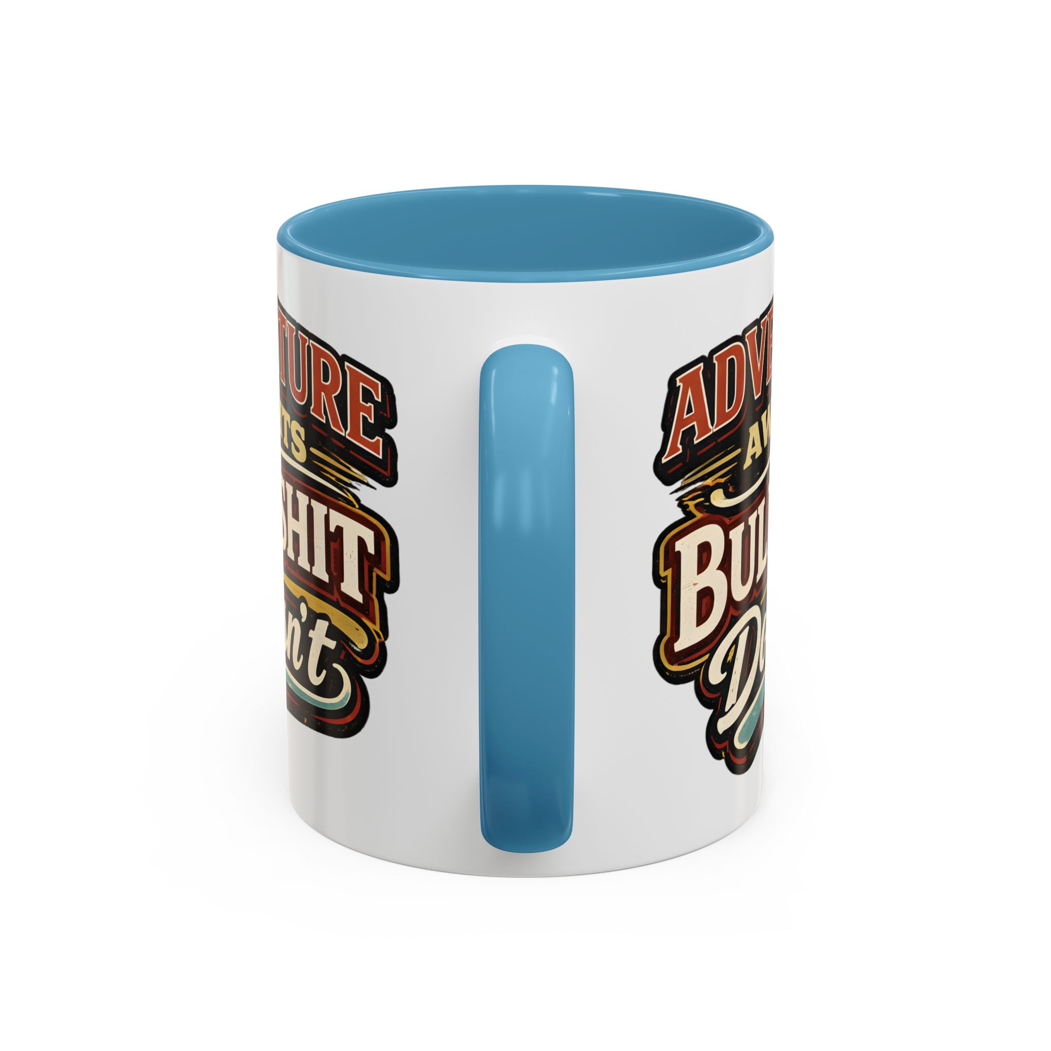 Accent Coffee Mug (11, 15oz) — "Adventure Awaits" Design F**K-Line