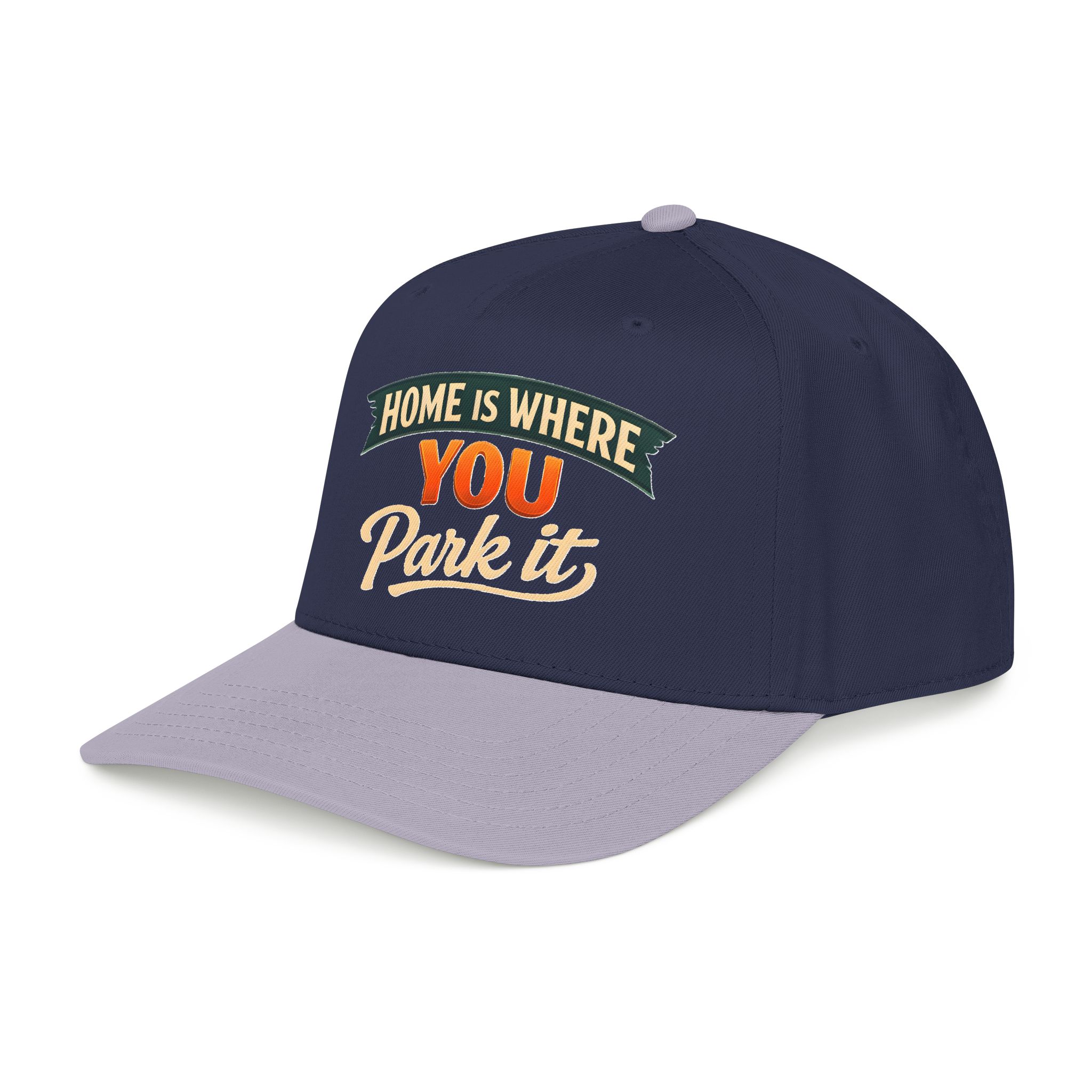 Baseball Cap - "Home Is where You Park It" Design Scenic-Line