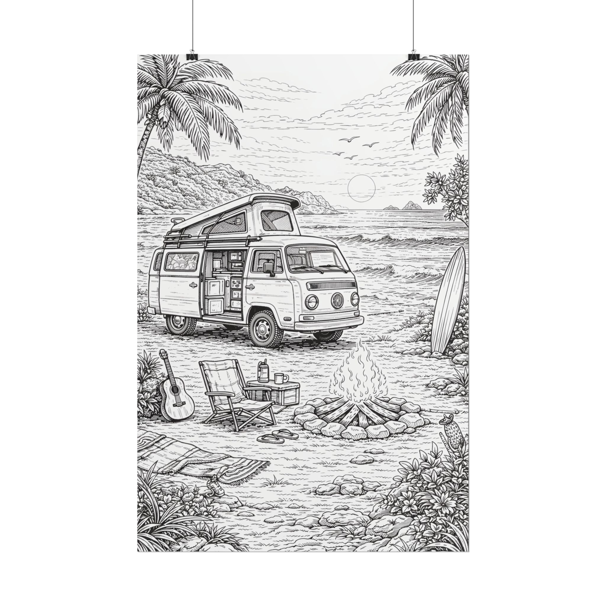 13458423624948739_2048-1.jpeg Campervan Poster — Vintage RV Camping Landscape Wall Art