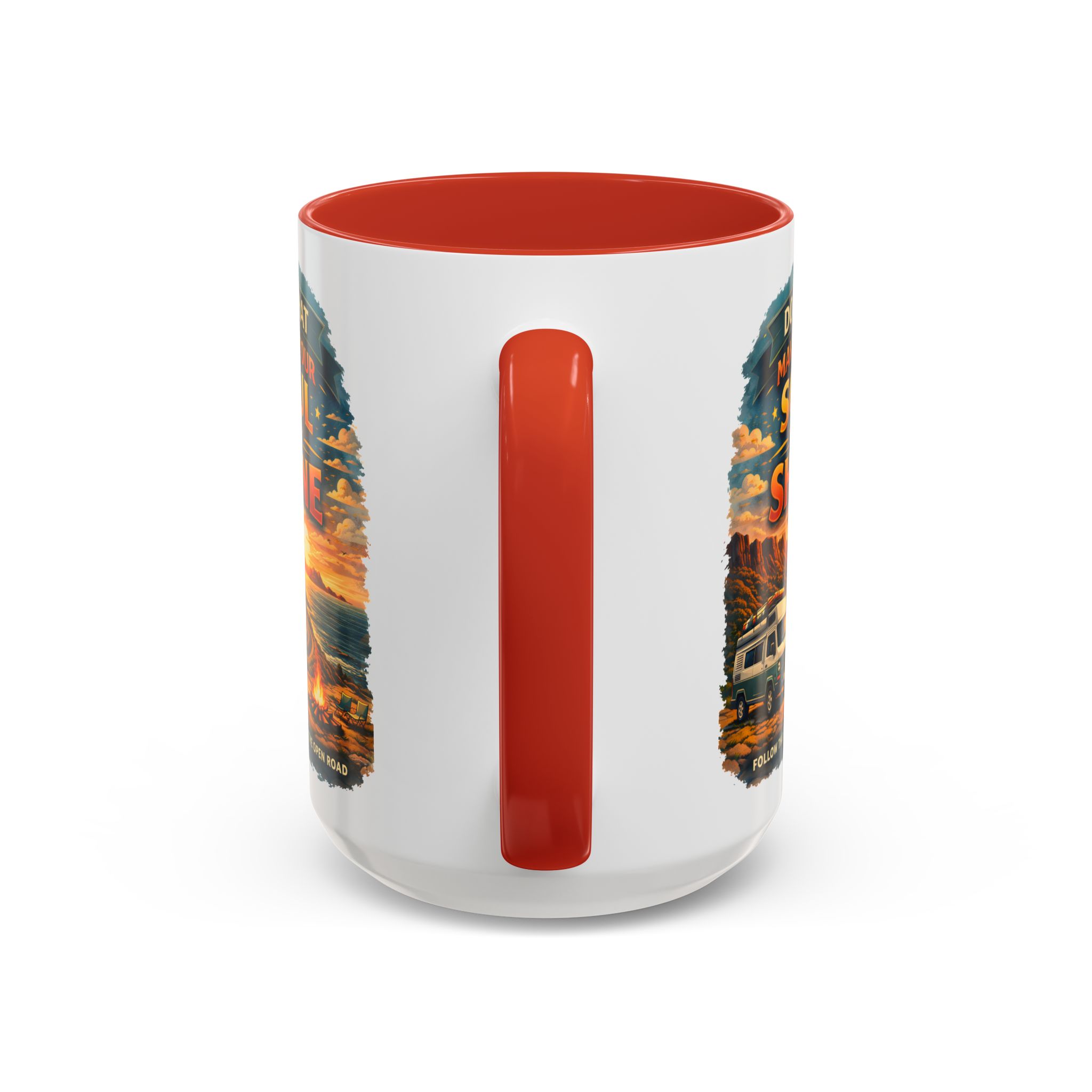 Accent Coffee Mug (11, 15oz) — "Do What Makes Your Soul Shine" Design Scenic-Line