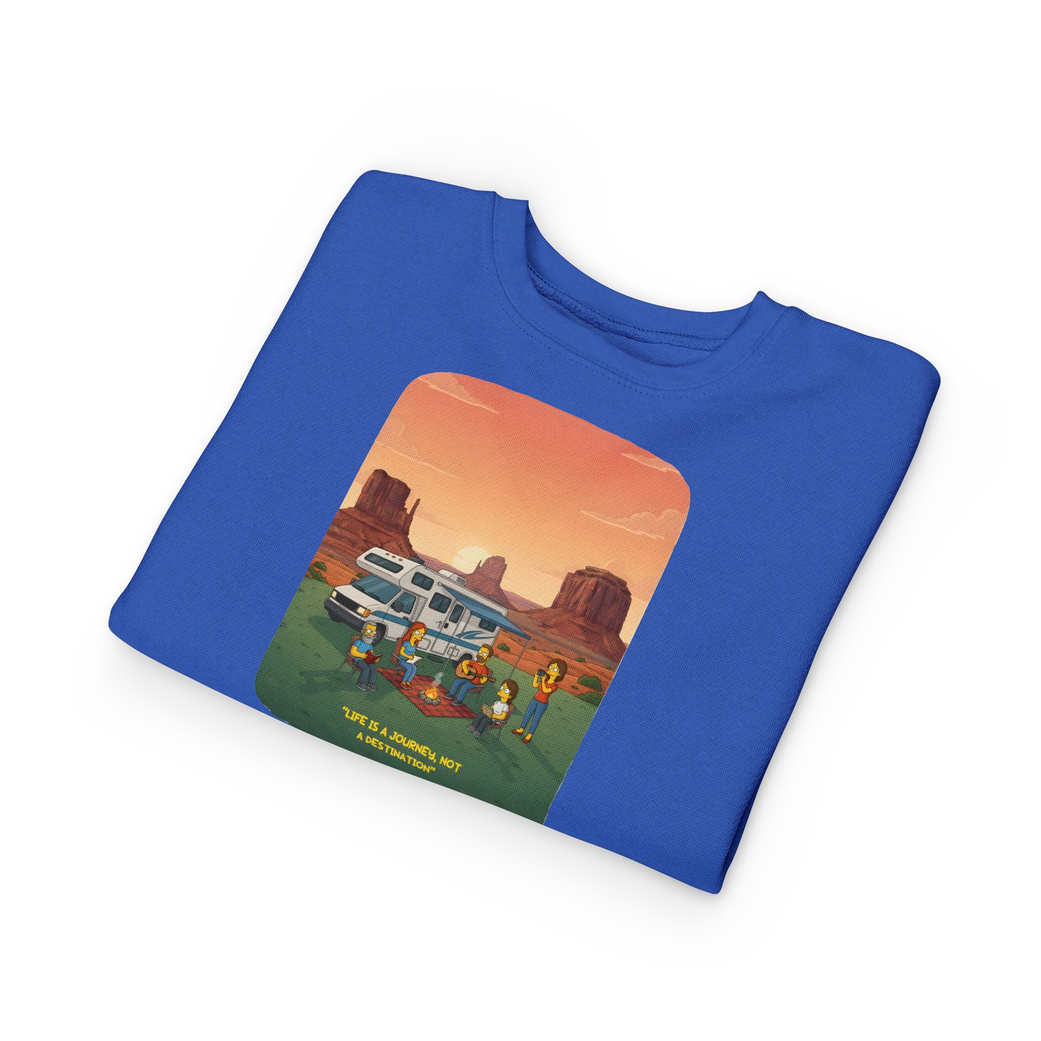 Toddler Sweatshirt - "Life Is A Journey-Not A Destination" (Design Sitcom-Line)