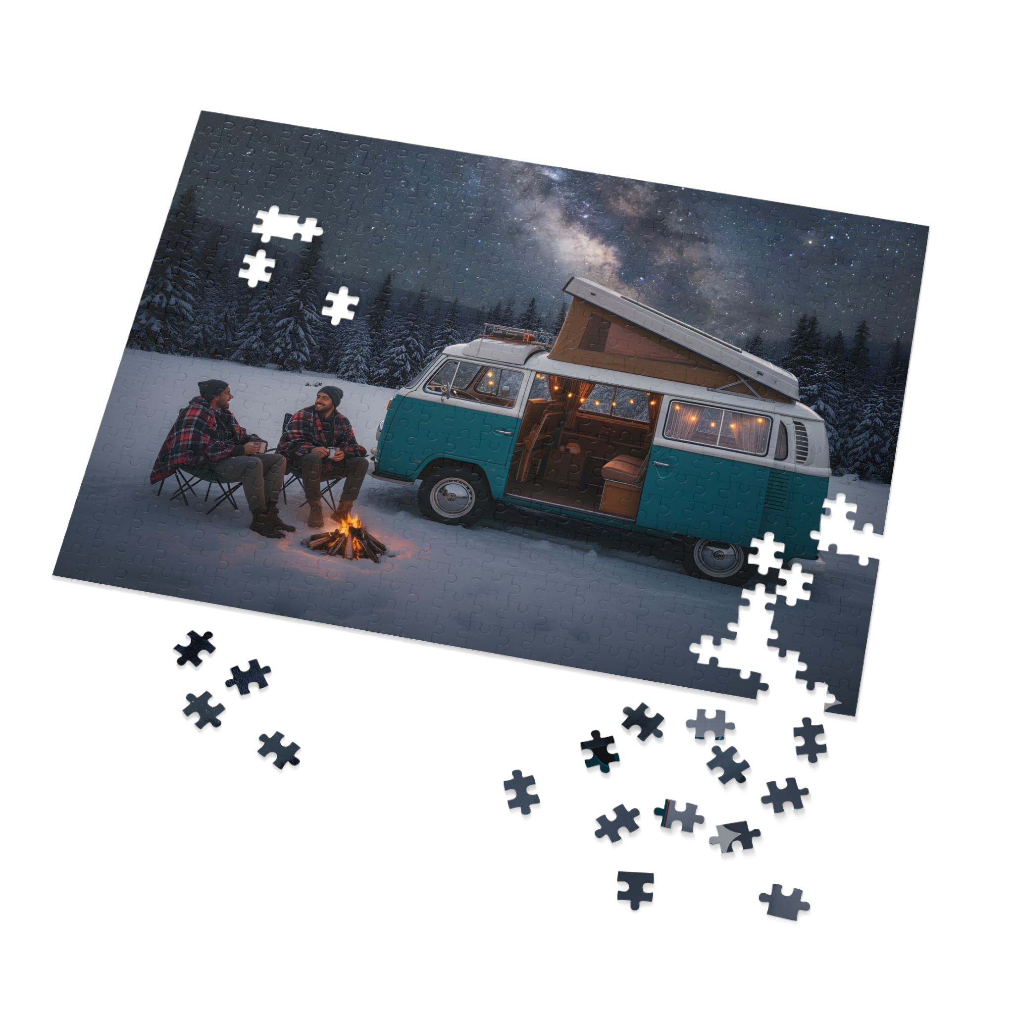 13473960540889598395_2048.jpeg Jigsaw Puzzle with Tin — Van Life Night Sky