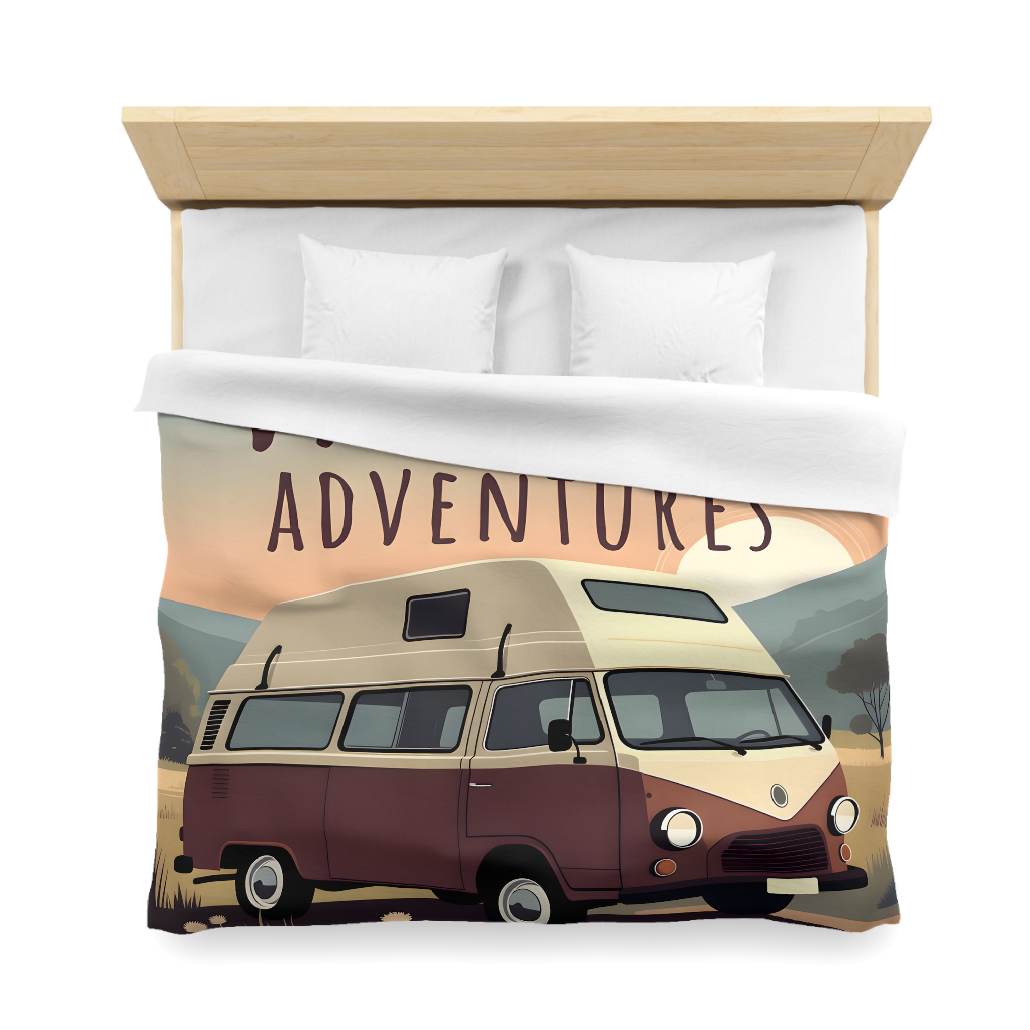 13485912650676835700_2048.jpeg Duvet Cover - 'Vanlife Adventures' Retro Camper Bedding