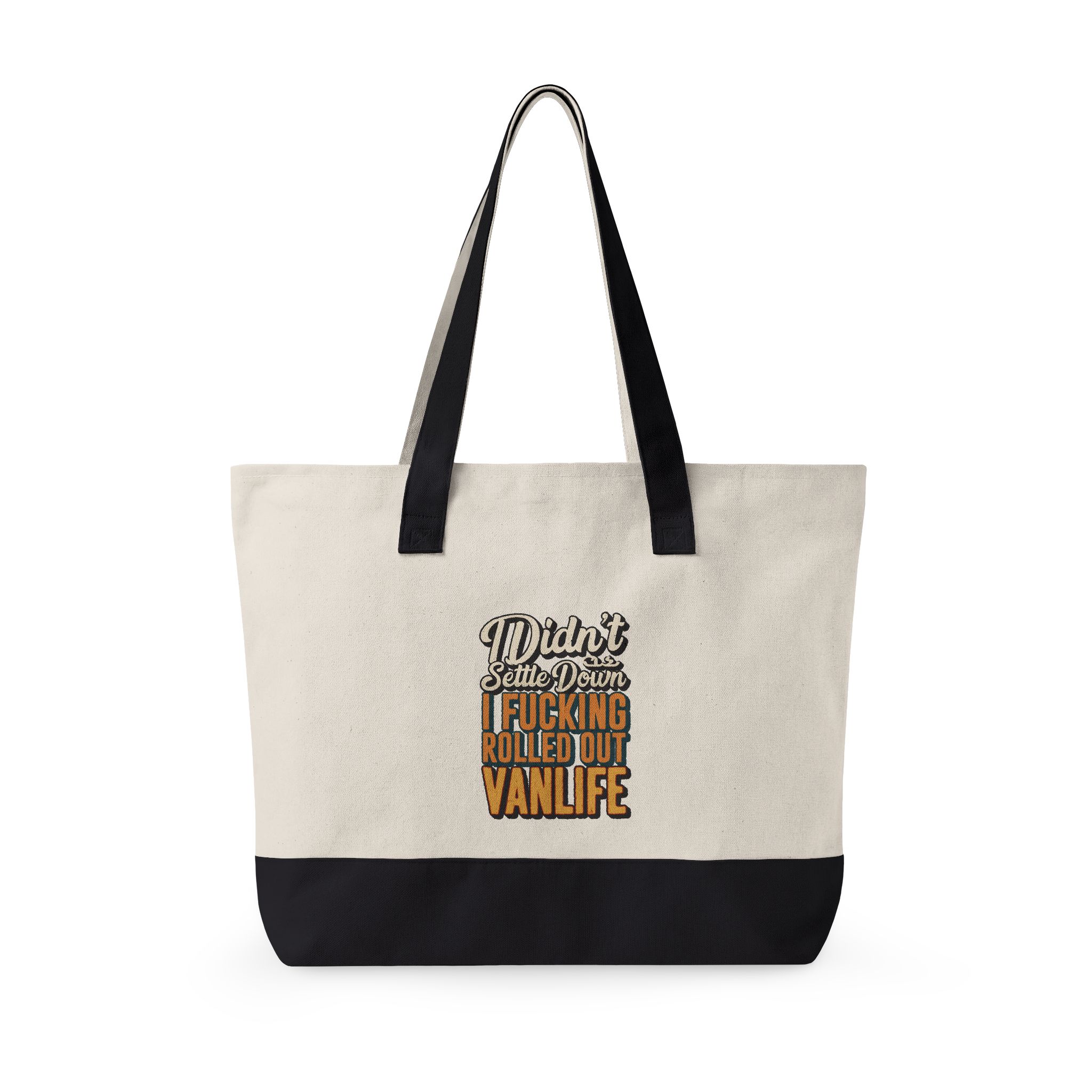 13486993079165543450_2048.jpeg Zippered Canvas Tote — "I didnt Settle Down" (Design F**K-Line)