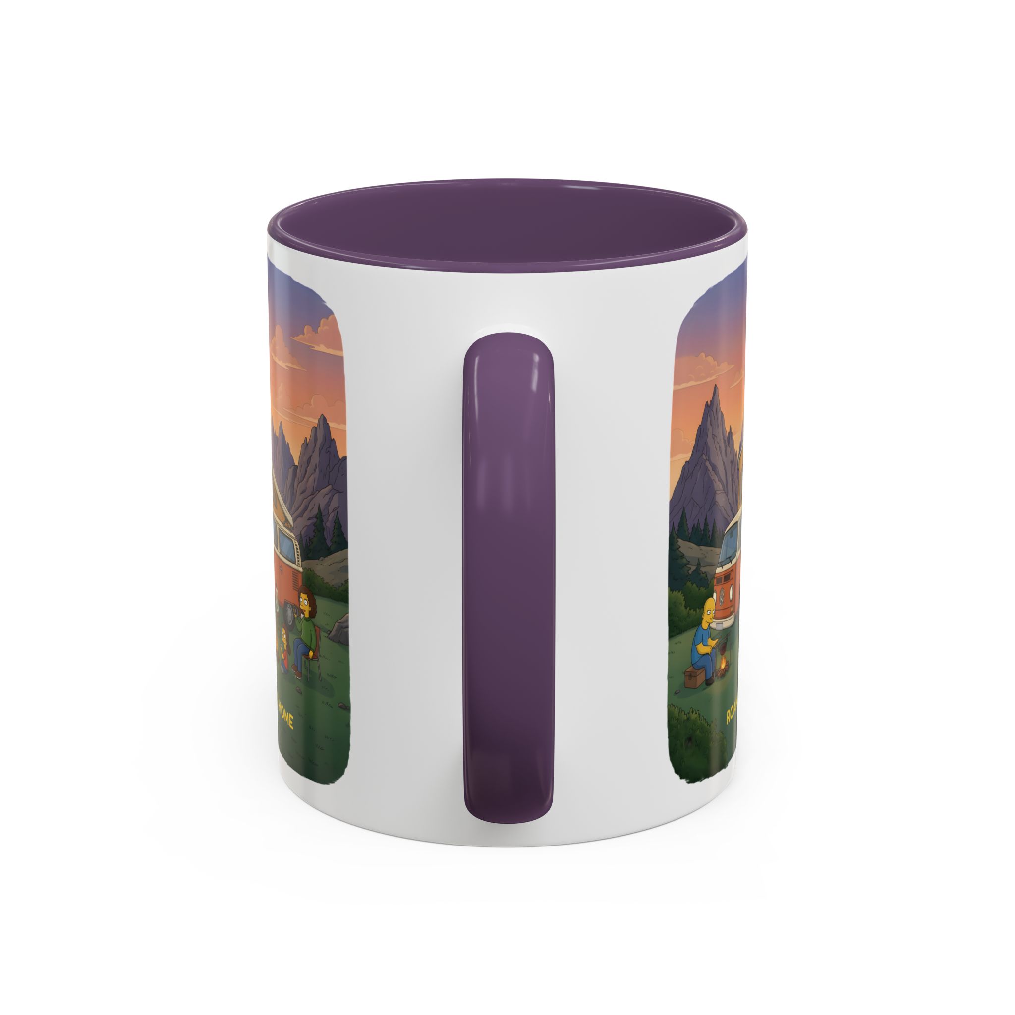 Accent Coffee Mug (11, 15oz) — "Roam Sweet Home" Design Sitcom-Line