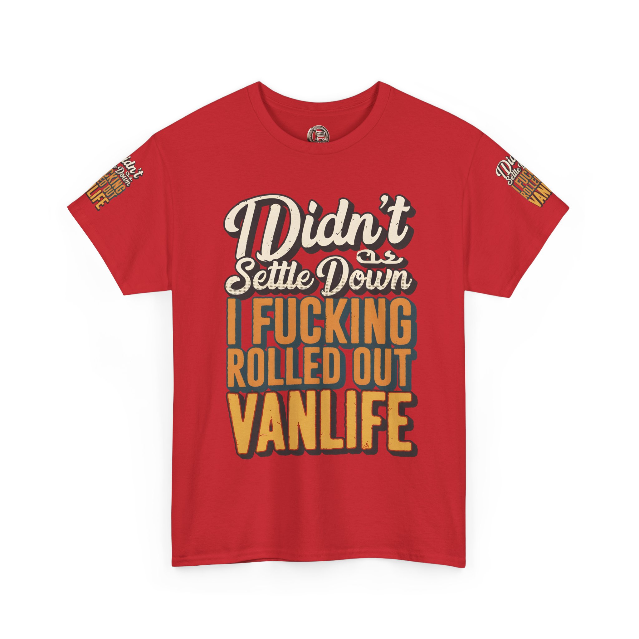 1349441760469940224_2048.jpeg Unisex Heavy Cotton Tee — "Dind´t Settle Down" Design F**K-Line
