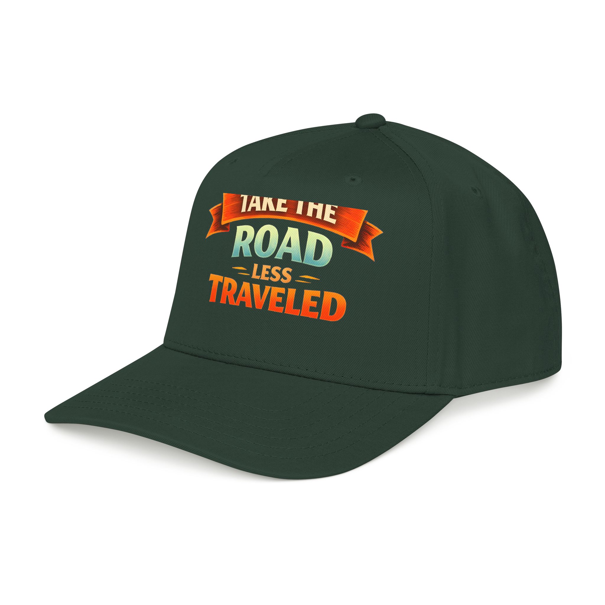 Baseball Cap - "Take The Road Less Traveled" Design Scenic-Line