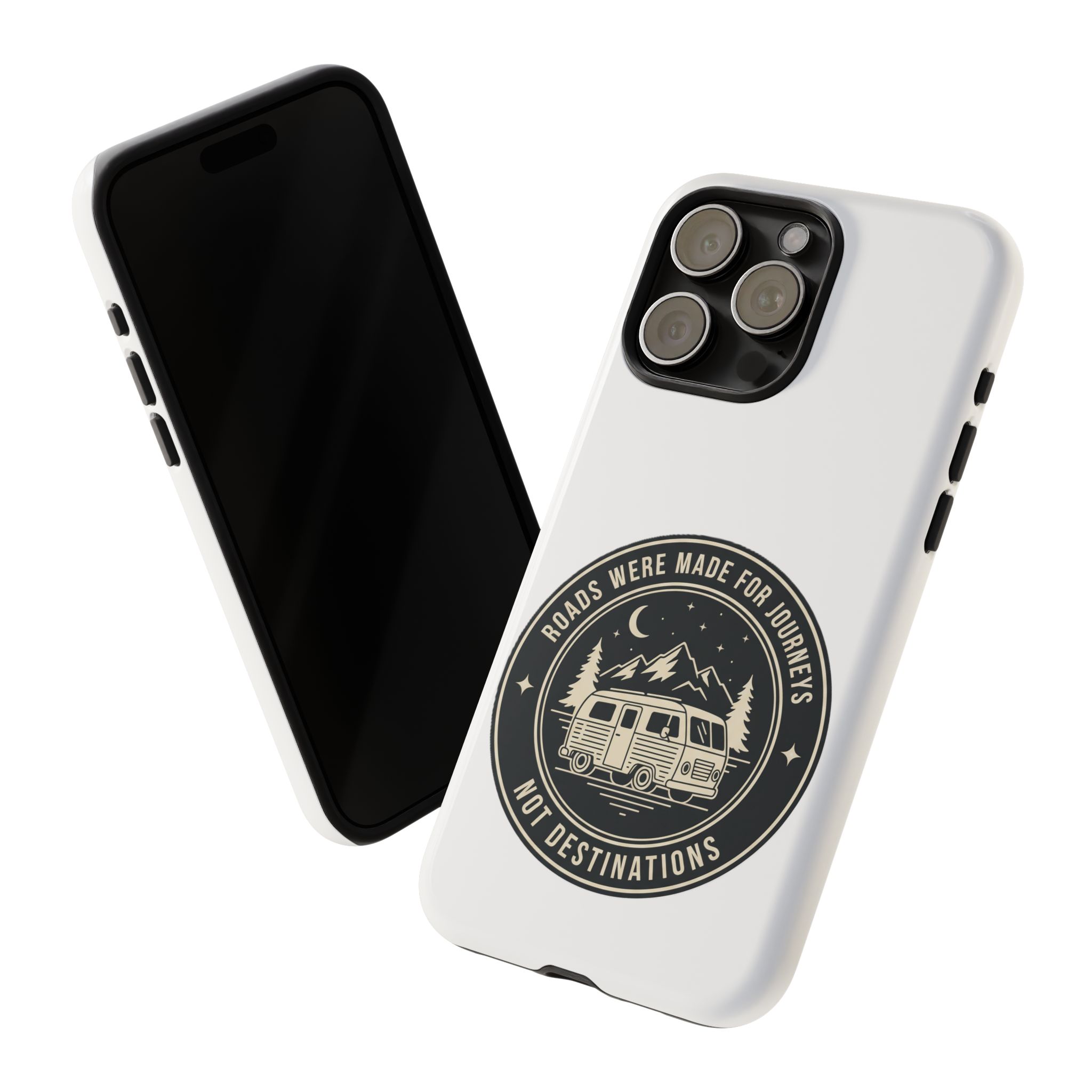 Phone Case — "ROAD WHERE MADE FOR JOURNEYS-NOT DESTINATIONS" Camper Van Design