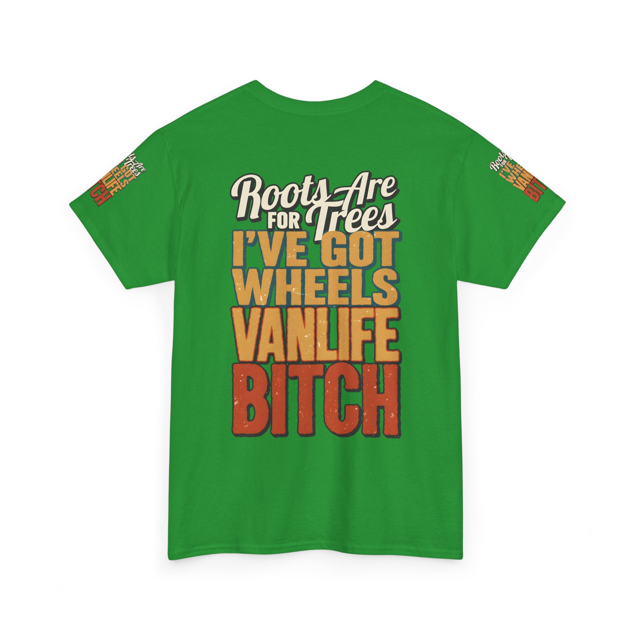 Unisex Heavy Cotton Tee — "Roots Are For Trees" Design F**K-Line