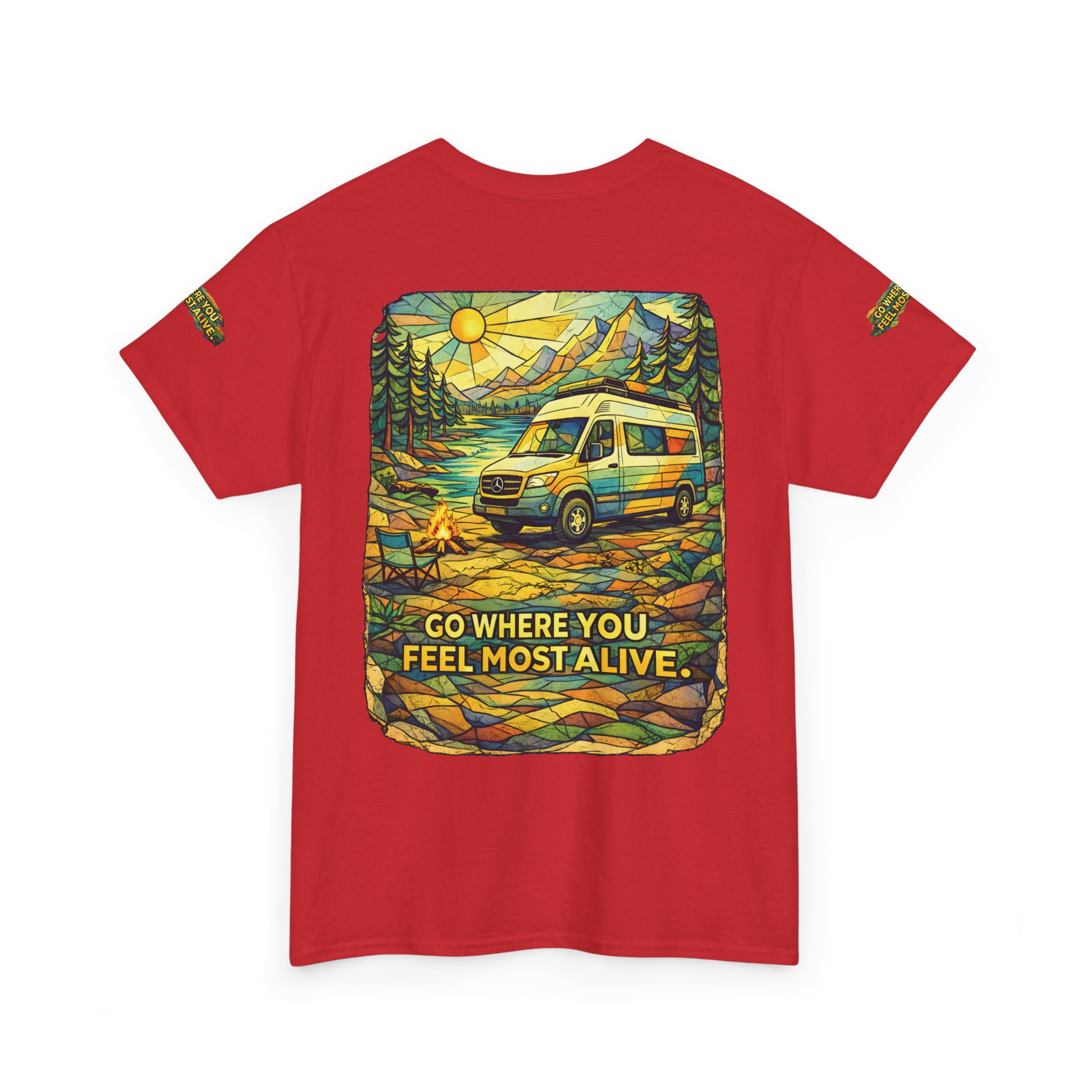 13525568686996953763_2048.jpeg Unisex Heavy Cotton Tee — "Go Where You Feel Most Alive" Design Cubic-Line