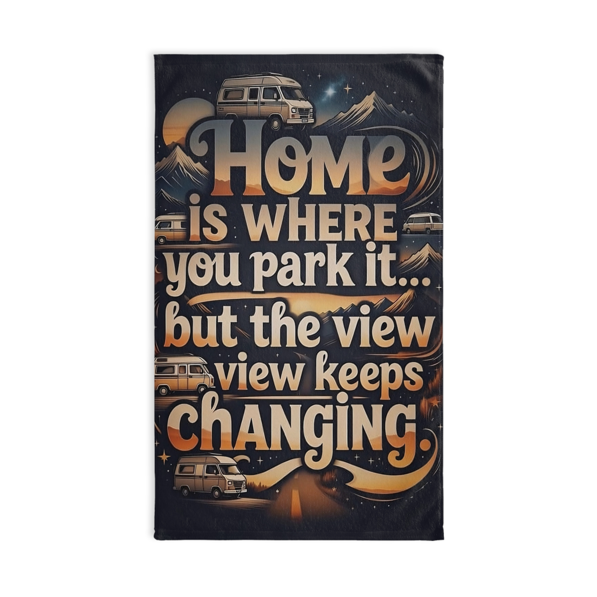 1353089798274927854_2048-1.jpeg Hand Towel — "Home Is Where You Park It -But The View keep Changing" Adventure RV Camper Towel