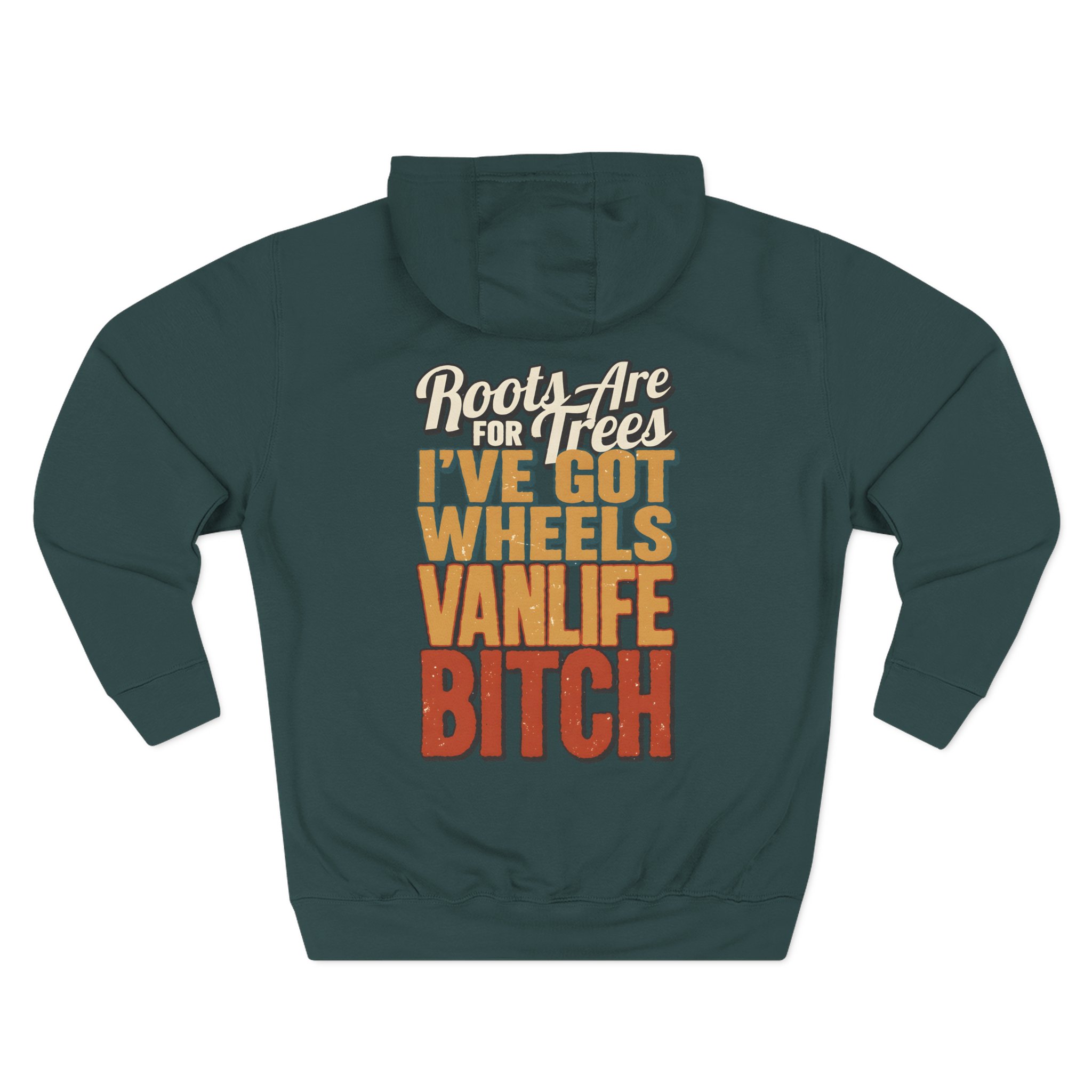 Three-Panel Fleece Hoodie - "Roots Are For Trees" Design F**K-Line