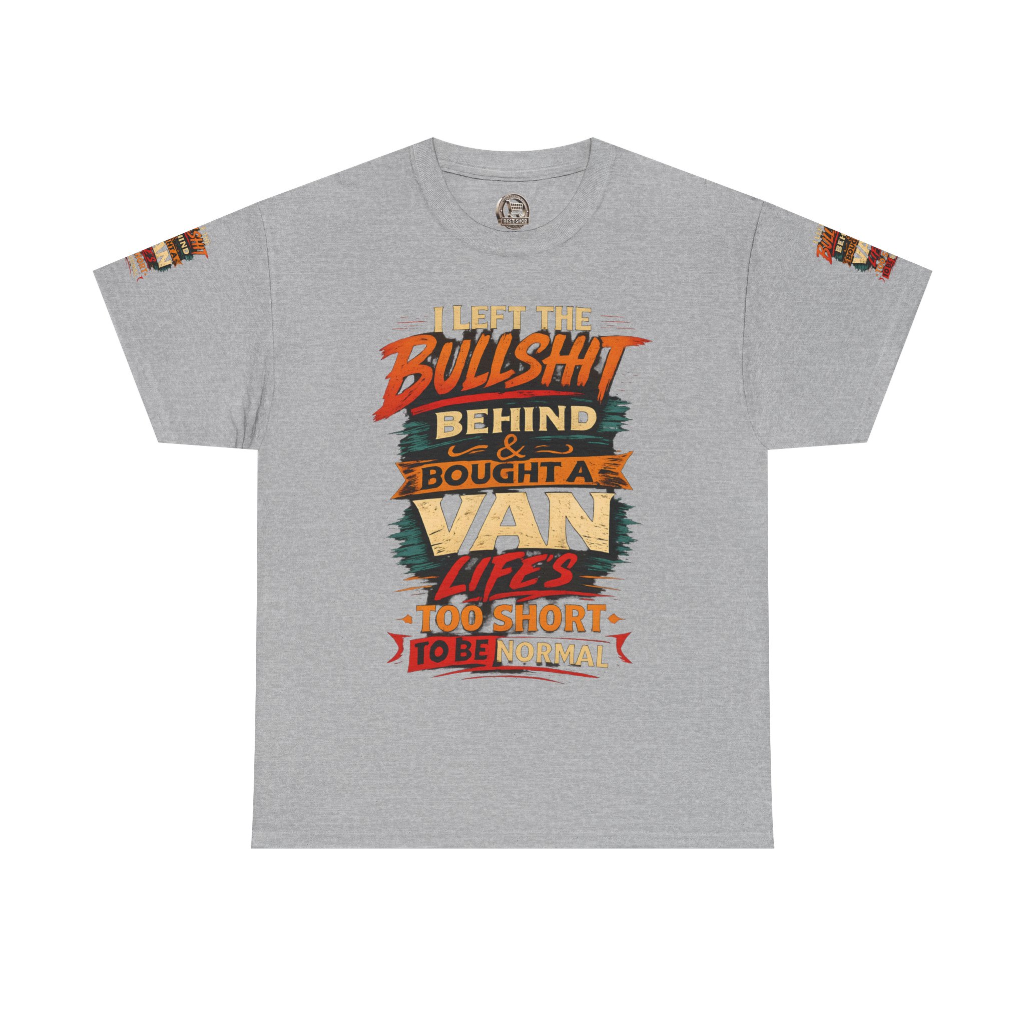 13554837580382899654_2048.jpeg Unisex Heavy Cotton Tee — "I Left The Bullshit" Design F**K-Line