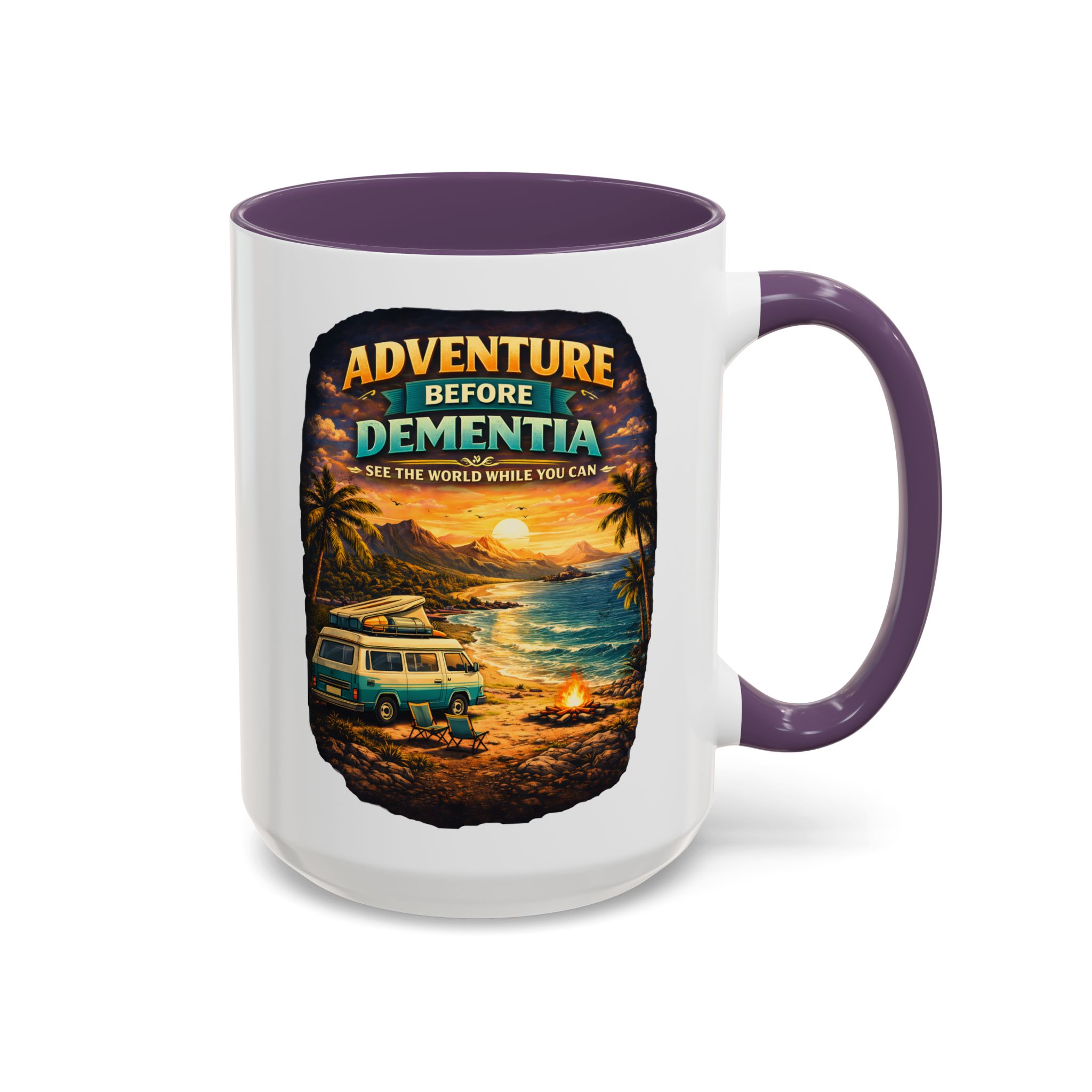 13567727127710958798_2048.jpeg Accent Coffee Mug (11, 15oz) — "Adventure Before Dementia" Design Scenic-Line