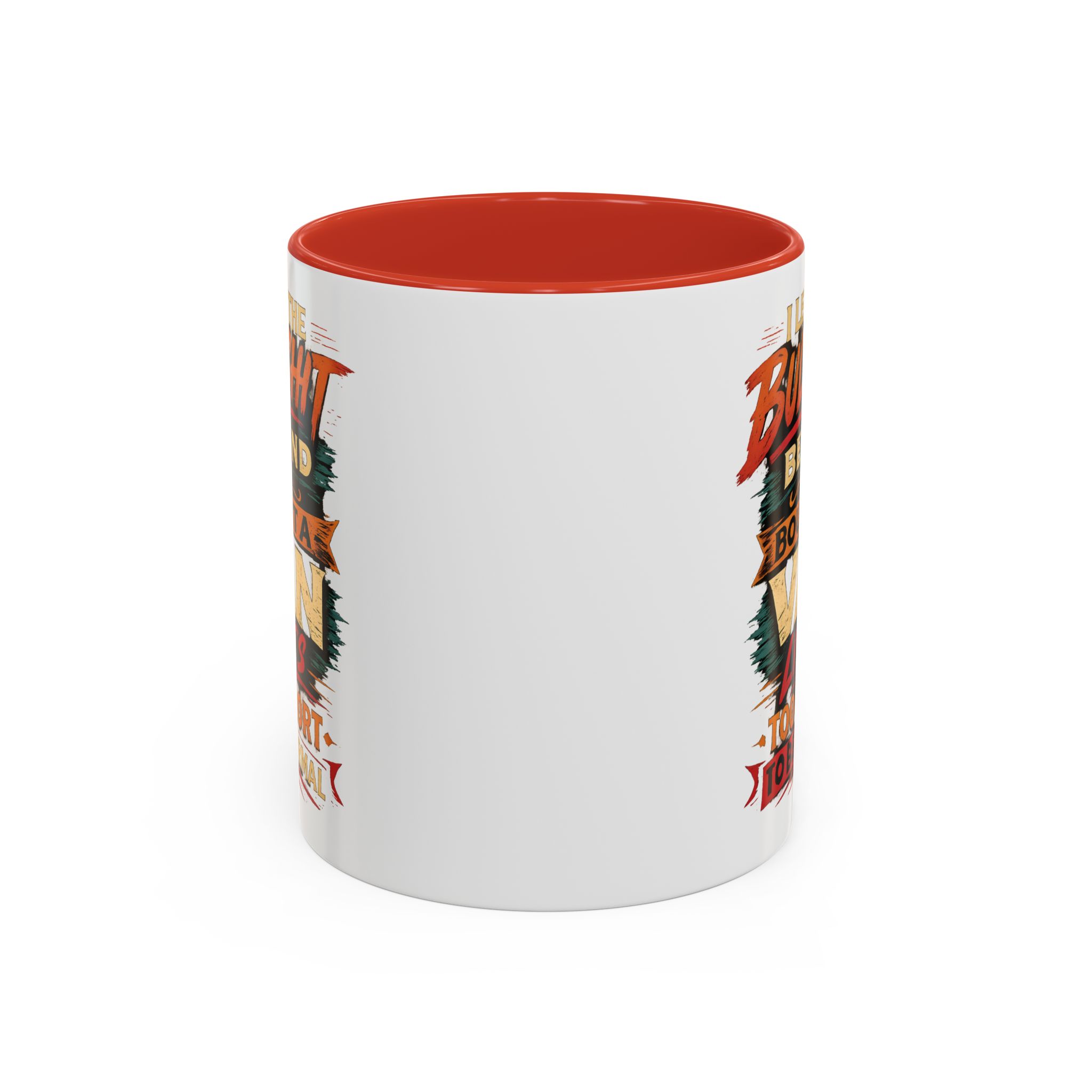 Accent Coffee Mug (11, 15oz) — "I Left The Bullshit" Design F**K-Line