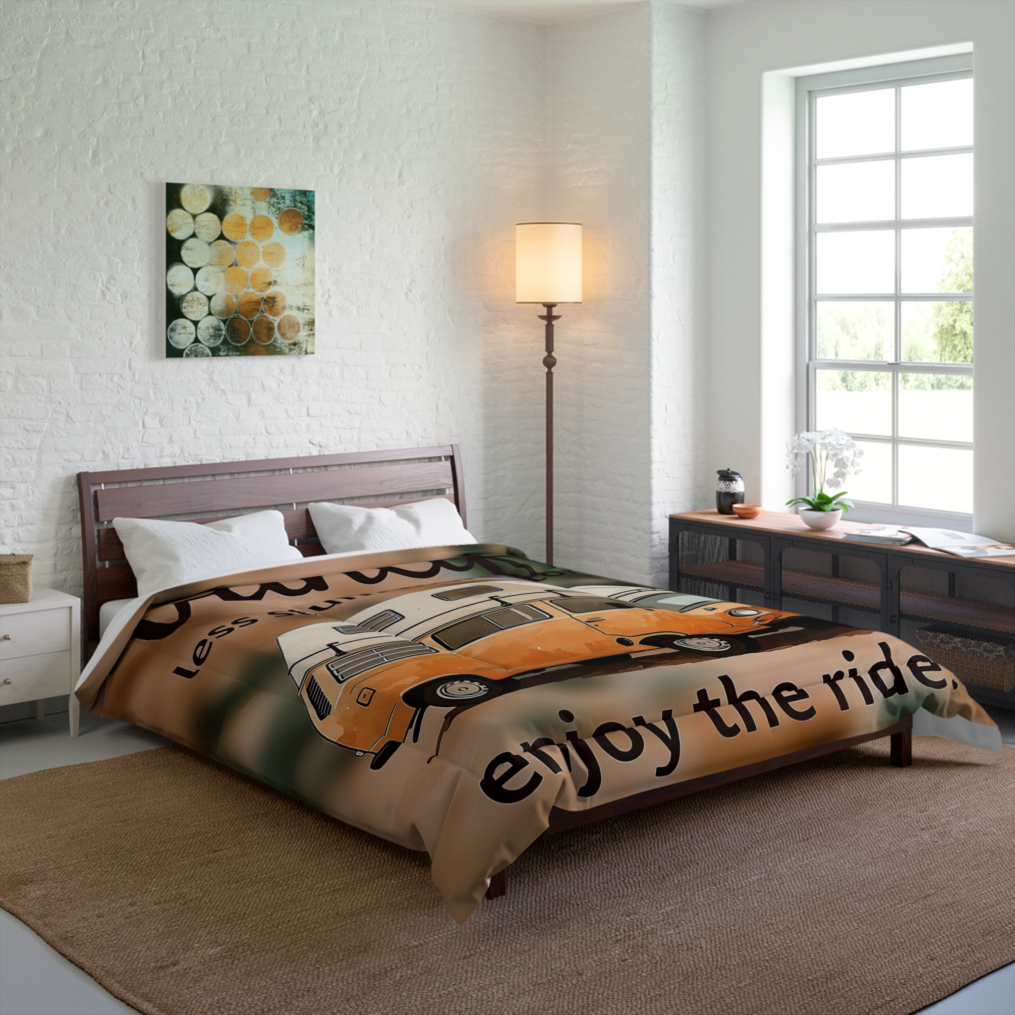 13573801702417006747_2048.jpeg Comforter — 'Vanlife: Enjoy the Ride' Camper Van Comforter